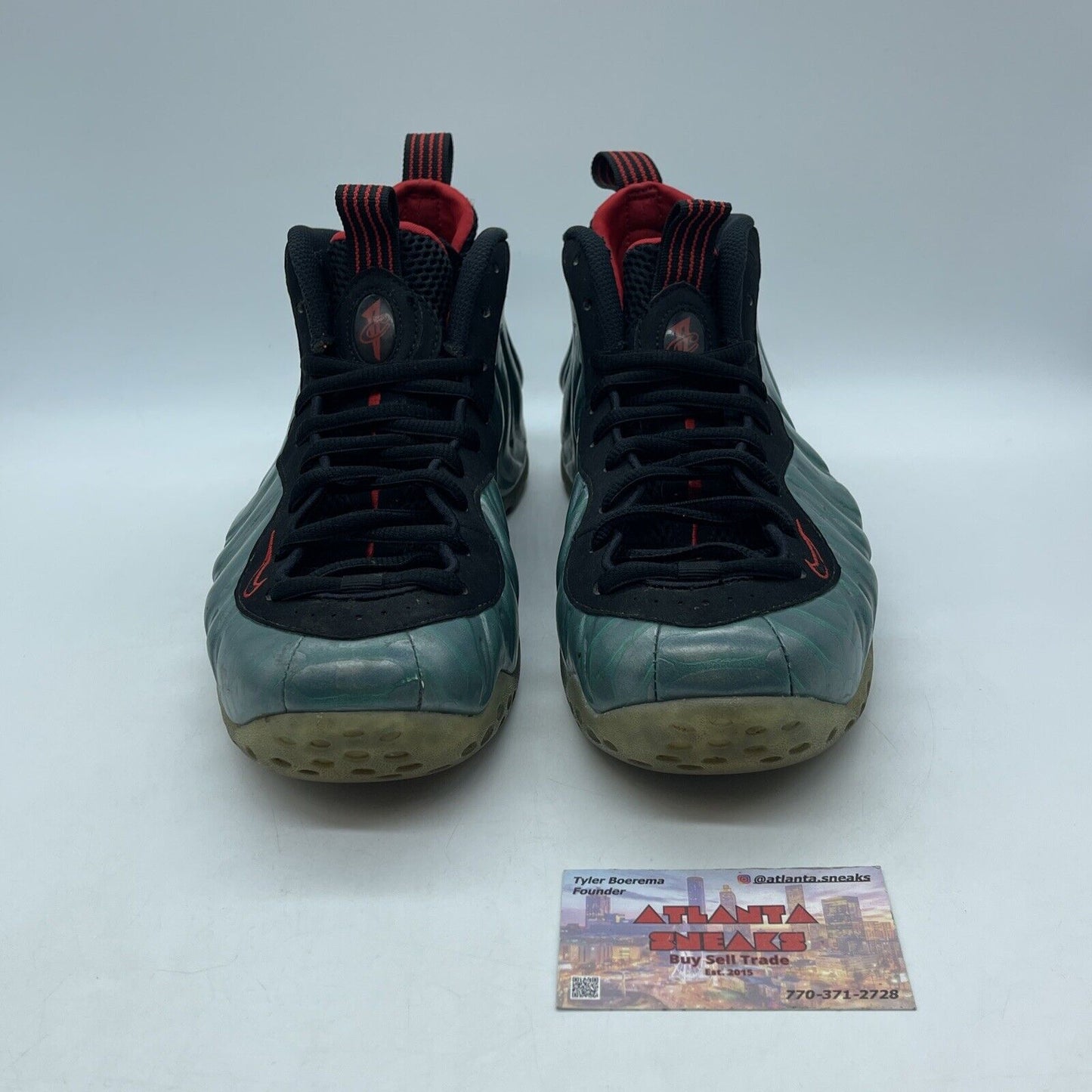 Size 8.5 - Nike Air Foamposite One PRM Gone Fishing Black Red Blue (575420-300)