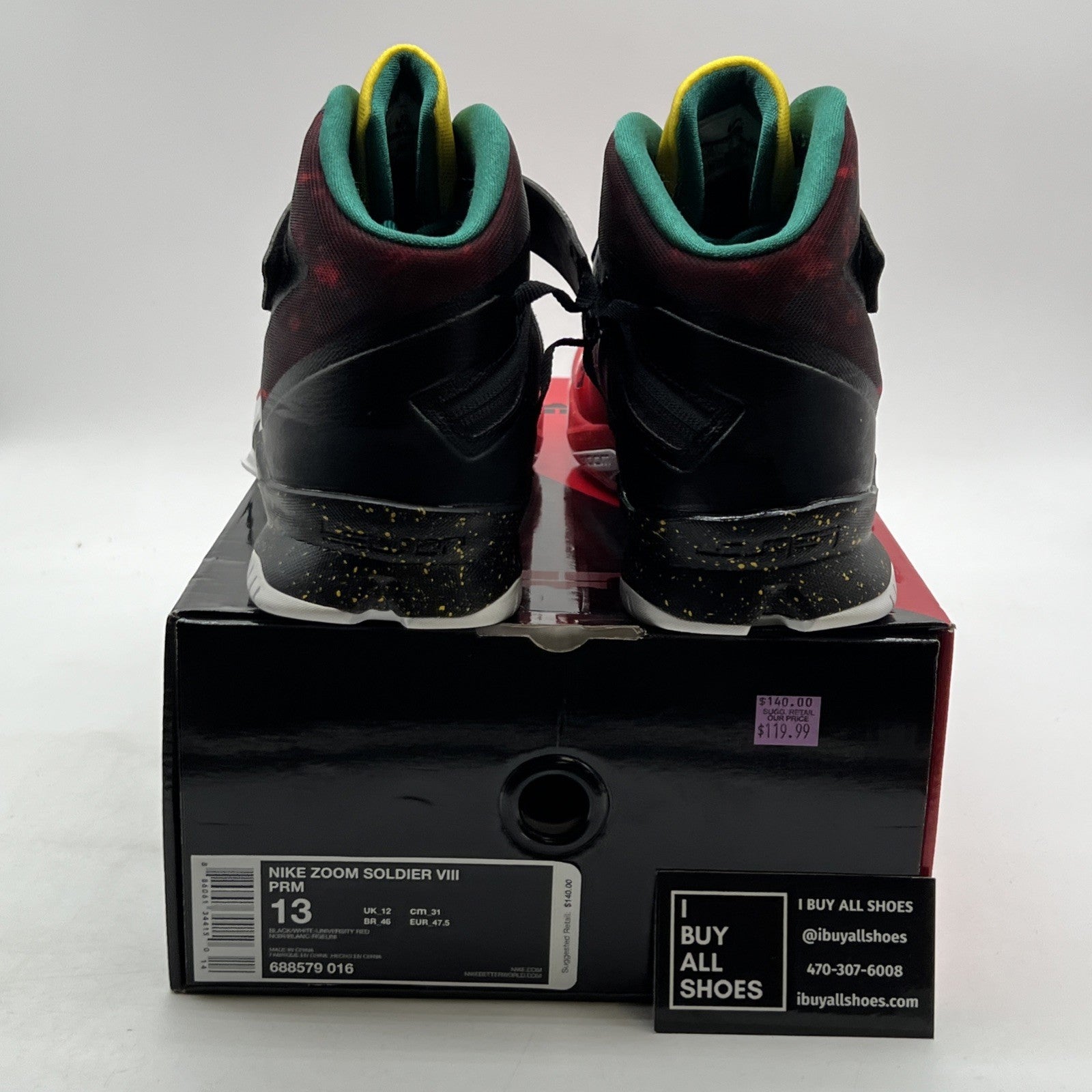 Size 13 - Nike Zoom Soldier 8 Prm Christmas (688579-016)