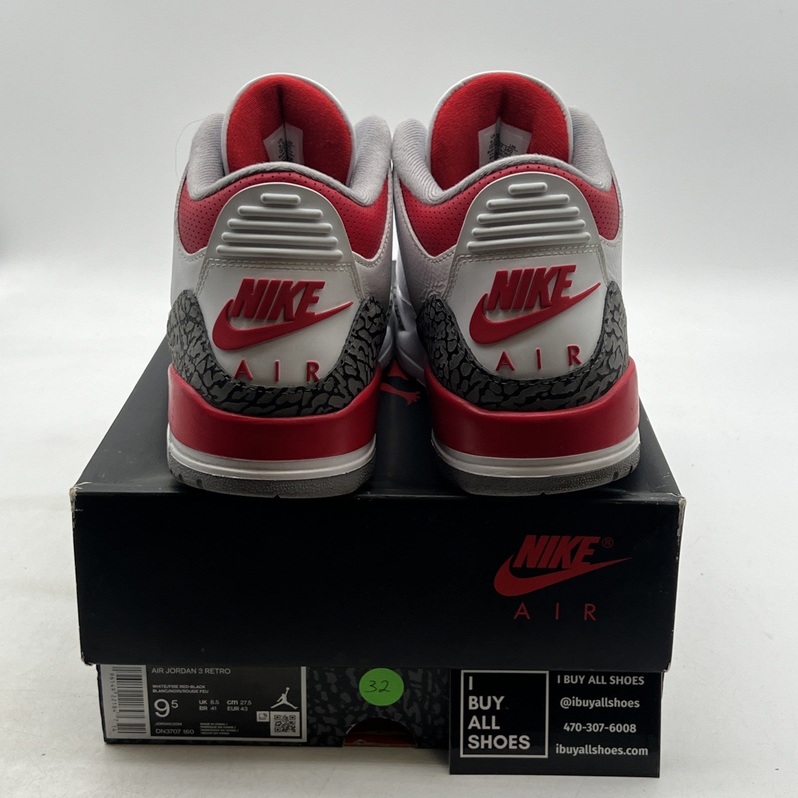 Size 9.5 - Air Jordan 3 Retro Mid Fire Red (DN3707-160)