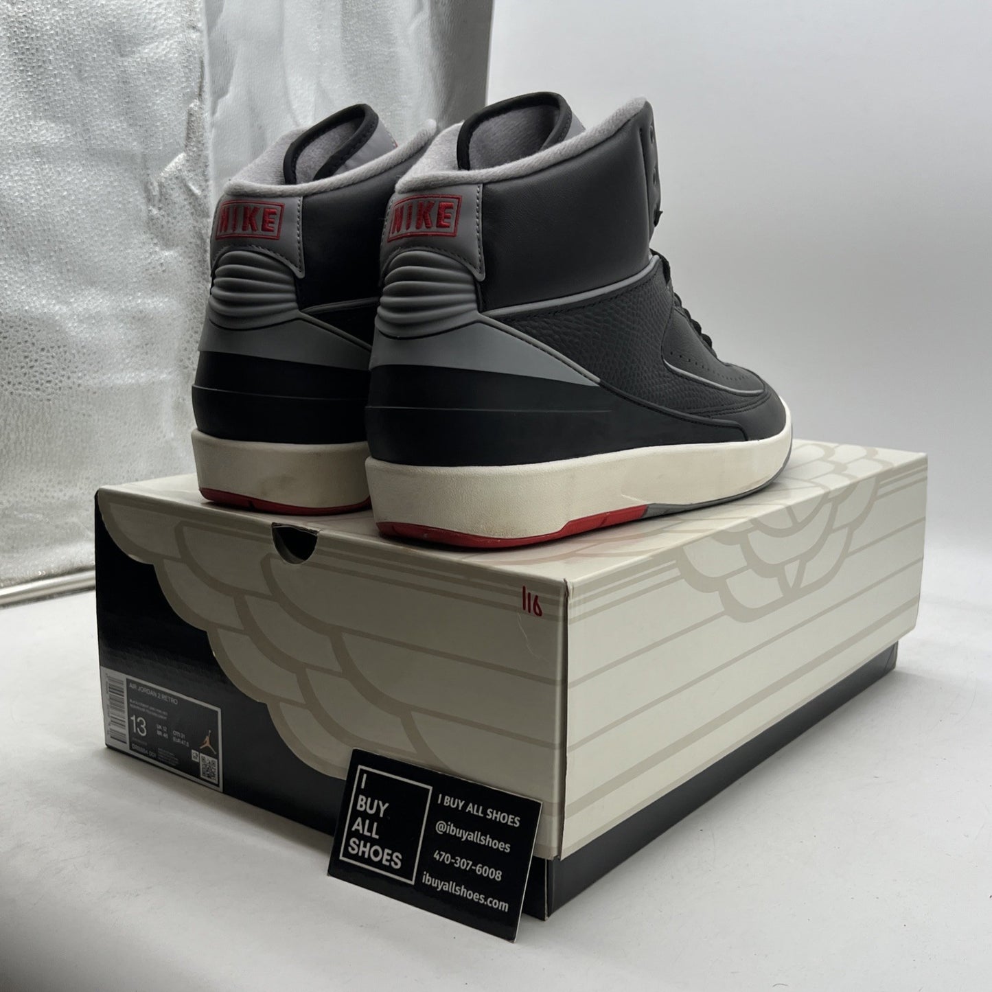 Size 13 - Air Jordan 2 Retro Black Cement (DR8884-001)