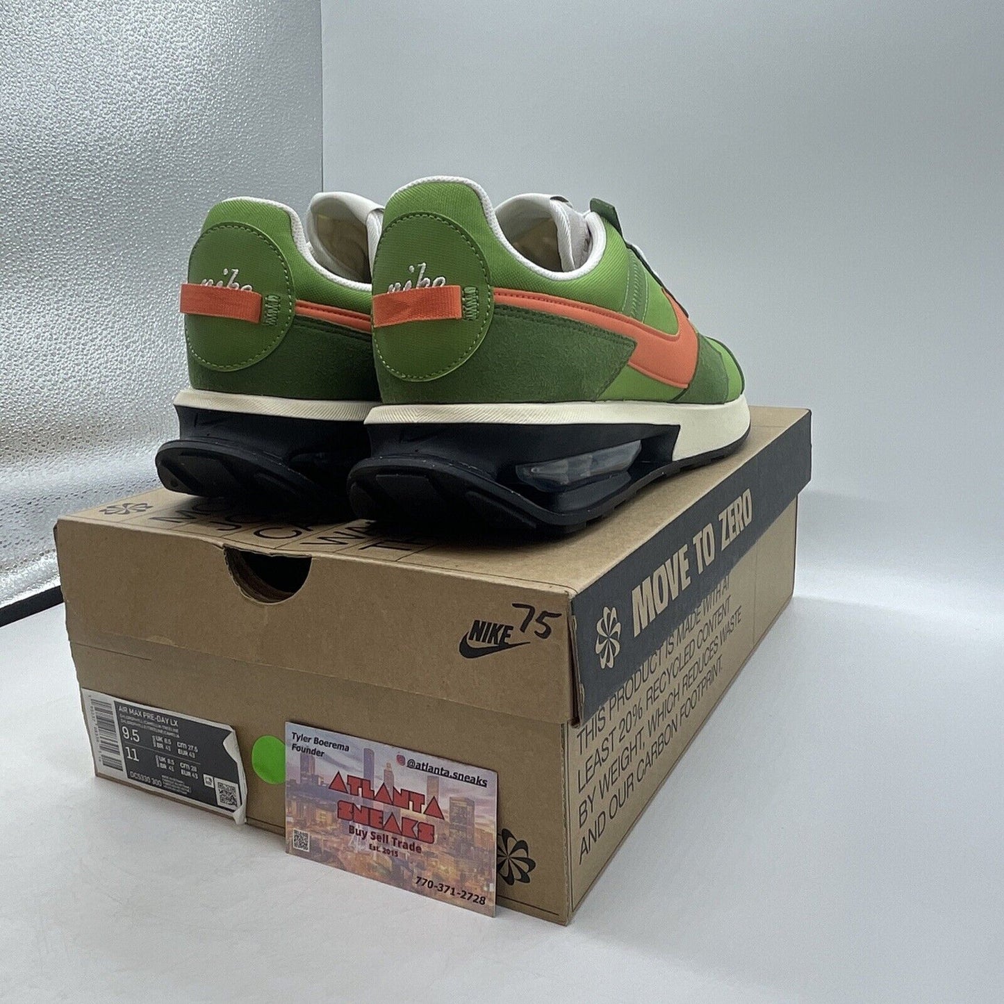 Air Max Pre-day LX Chlorophyll White Green Black Oranges (DC5330-300)