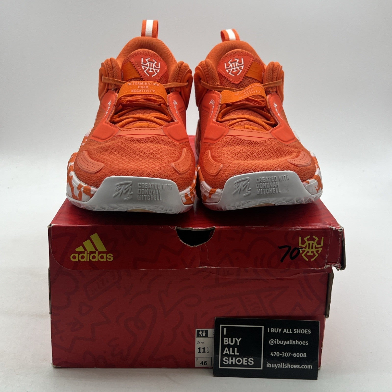 Size 11.5 - adidas D.O.N. Issue 3 Team Orange (GW7893)