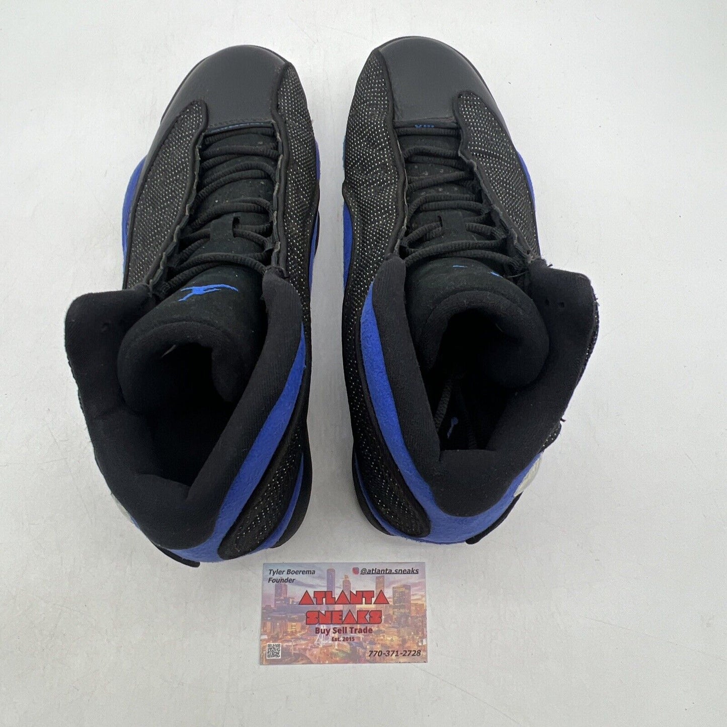 Size 10 - Jordan 13 Retro Hyper Royal 2020 Black Blue Leather (414571-040)