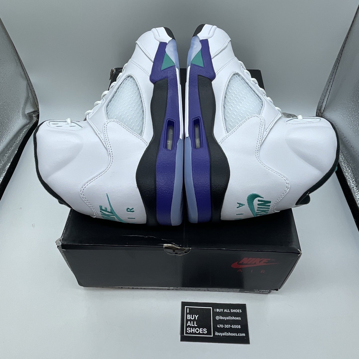 Size 12 - Air Jordan 5 Retro Grape 2013 White Leather (HQ7978-100)