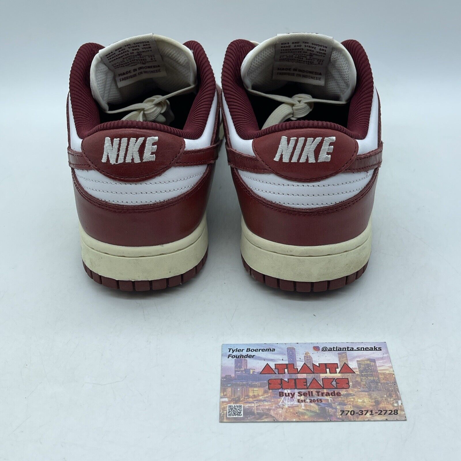 Size 11.5W- Dunk Low PRM Team Red White Leather (FJ4555-100)