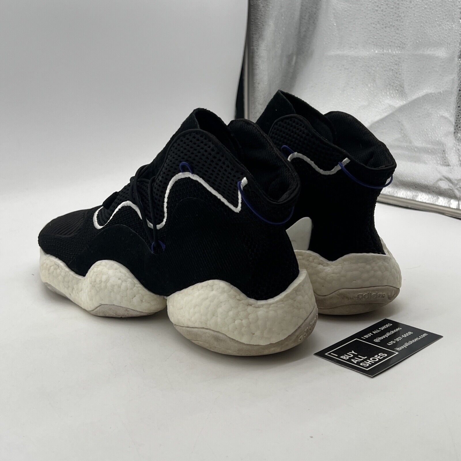 Size 13 - adidas Crazy BYW LVL 1 Black White (CQ0991)