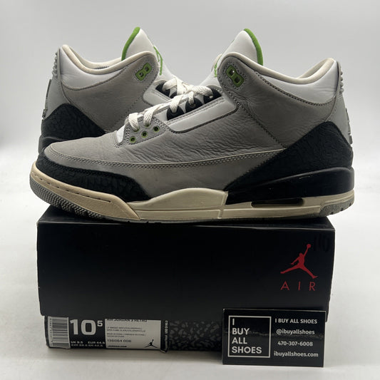 Size 10.5 - Air Jordan 3 Retro Chlorophyll (136064-006)