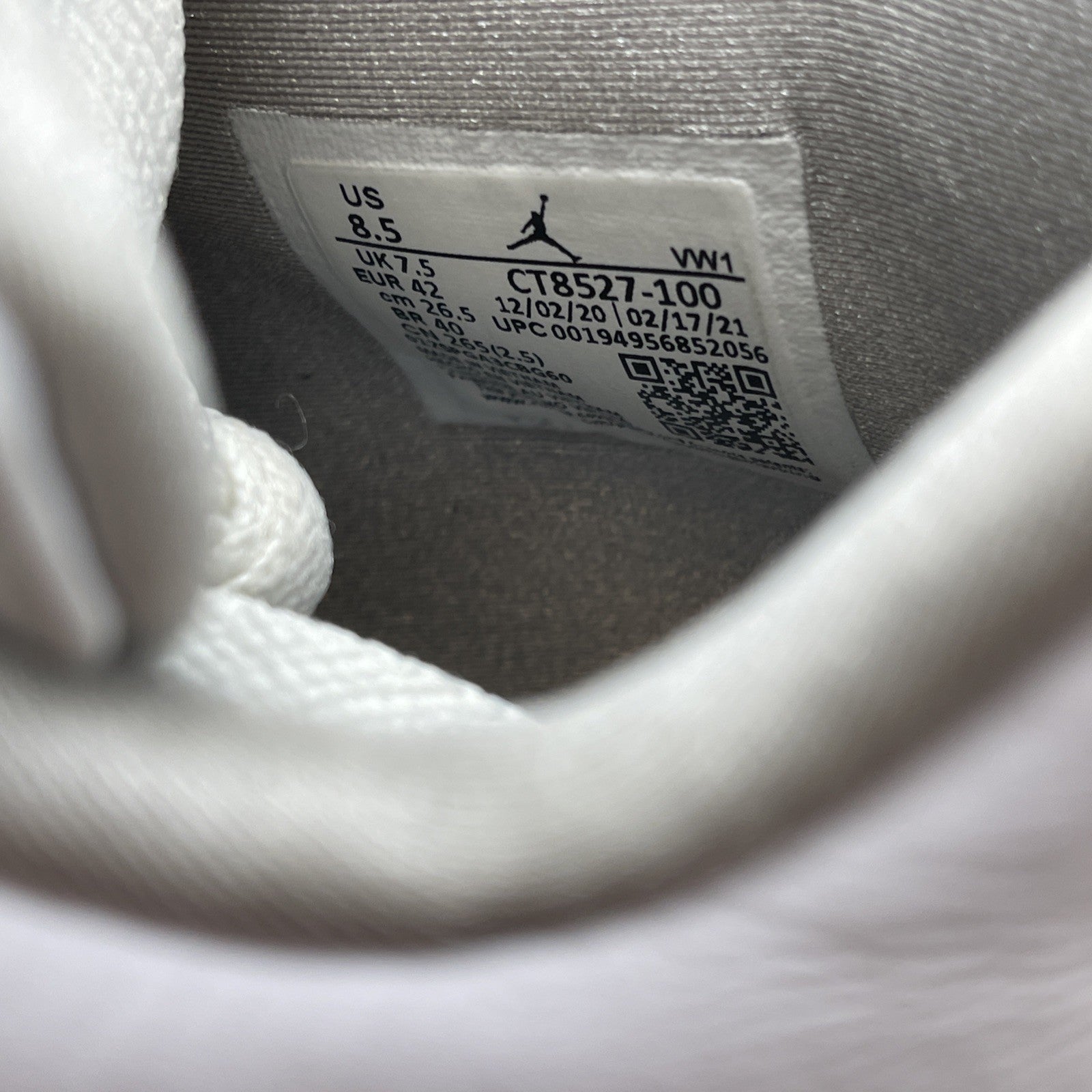 Size 8.5 - Air Jordan 4 Retro Mid White Oreo (CT8527-100)
