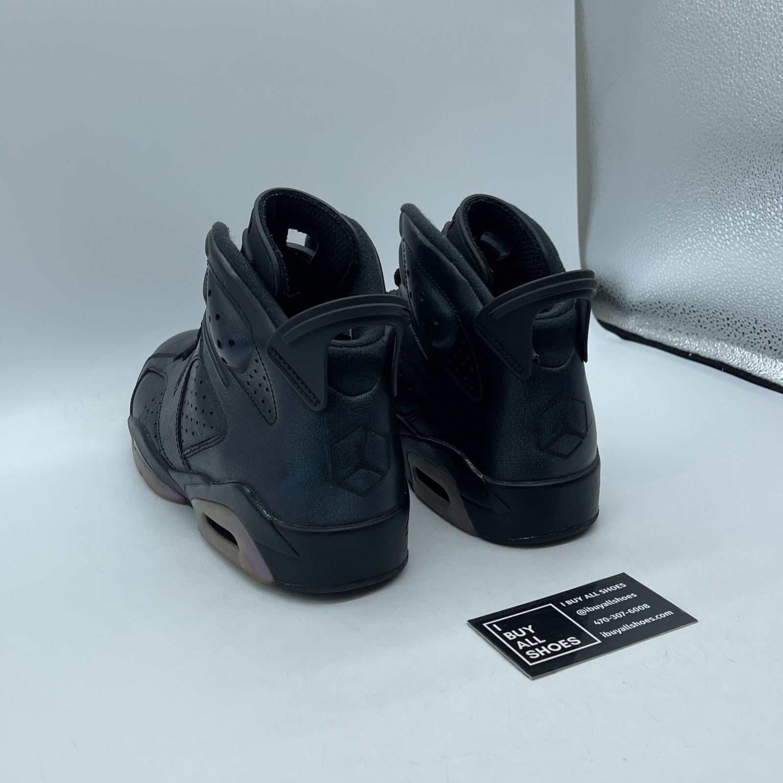 Size 9 - Air Jordan 6 Retro All Star - Chameleon Black Blue Leather (907961-015)