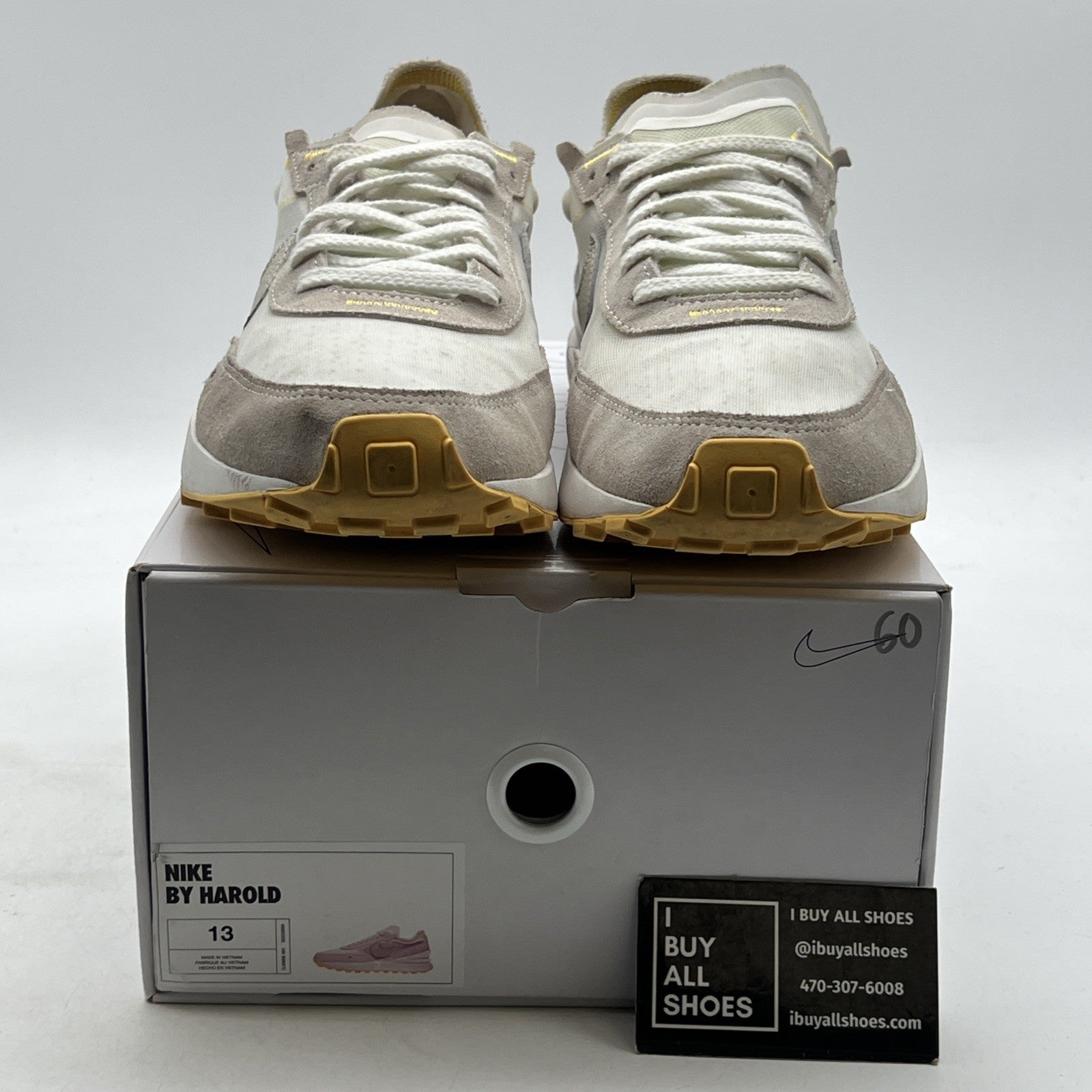 Size 13 - Nike ID Men's Waffle One SE Beige Tan Sail Suede Running Shoe