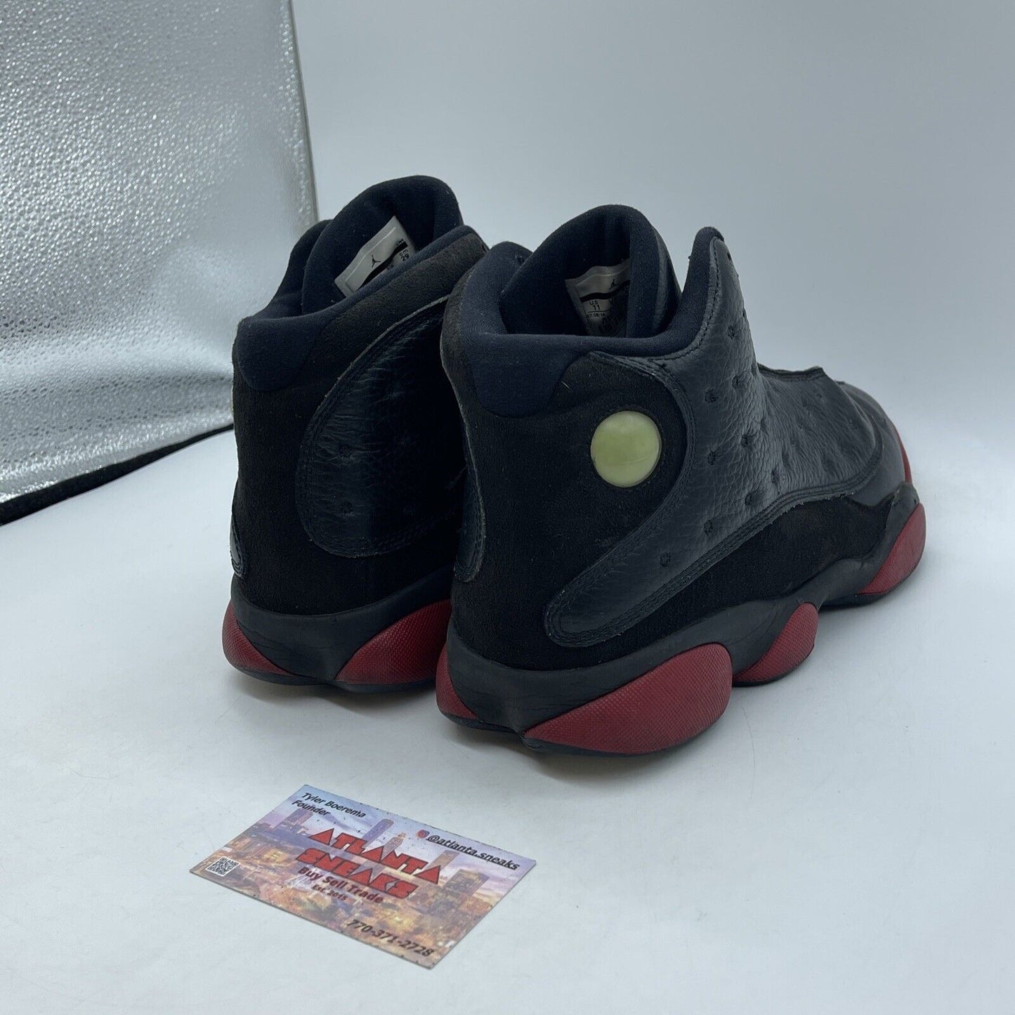 Size 11 - Air Jordan 13 Retro Dirty Bred Red Black Leather Suede (414571-003)