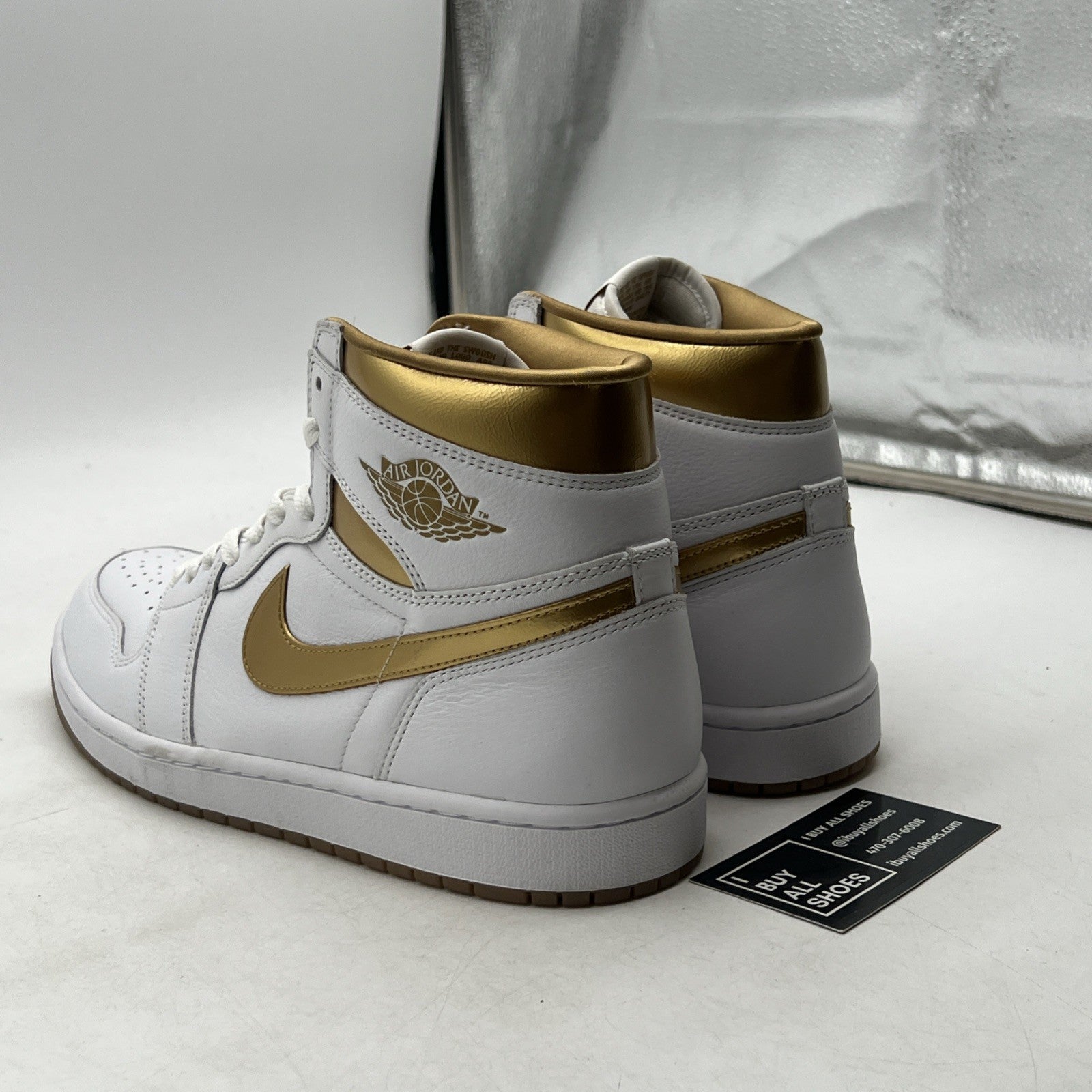 Size 12 - Air Jordan 1 Retro OG High Metallic Gold W (FD2596-107)