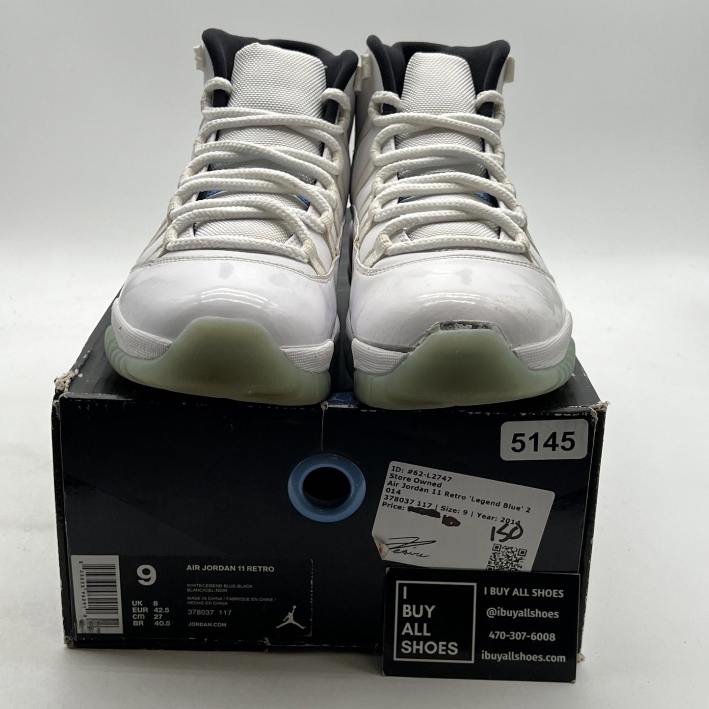 Size 9 - Air Jordan 11 Retro High Legend Blue (378037-117)