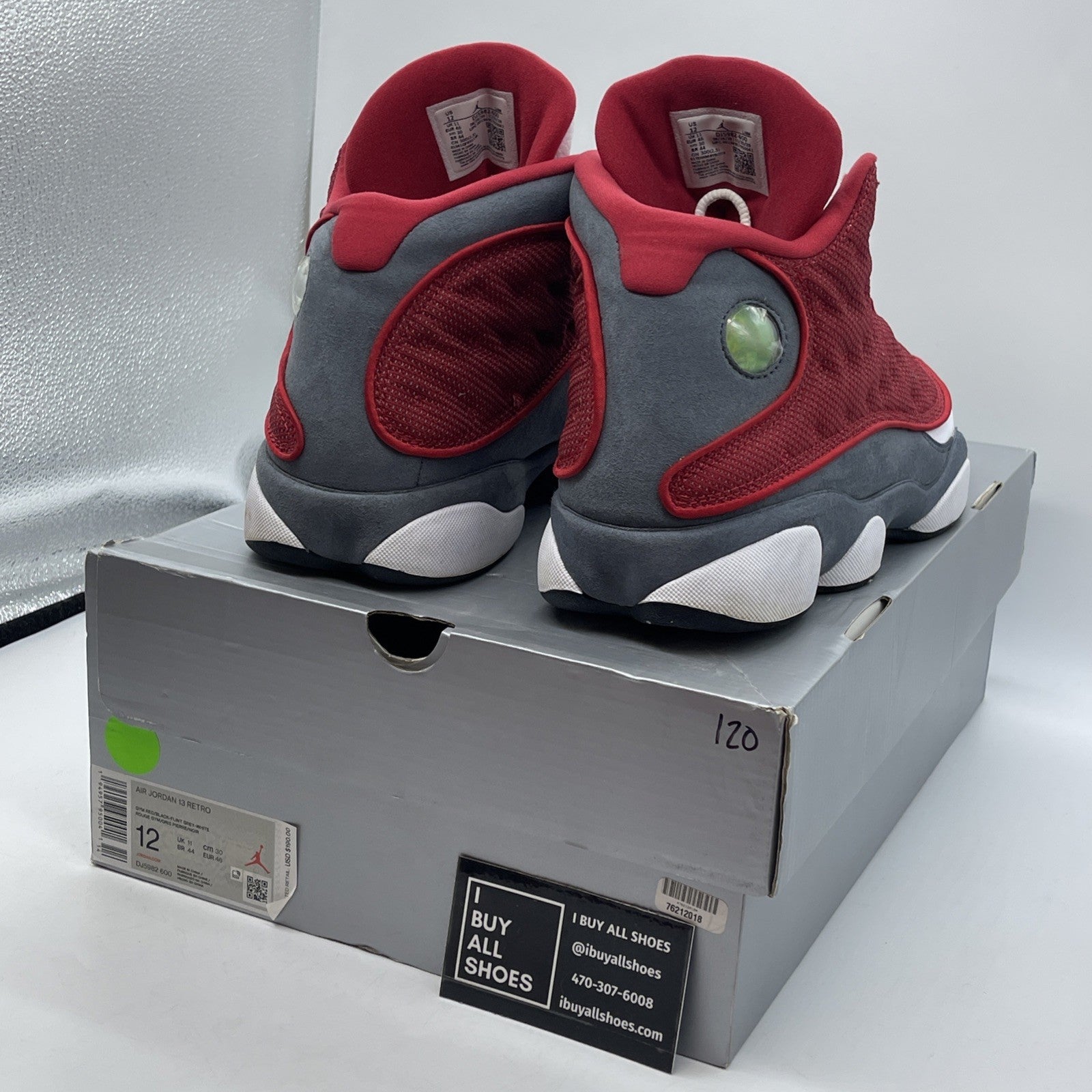 Size 12 - Jordan 13 Gym Red Flint Grey White Suede Leather (DJ5982600)
