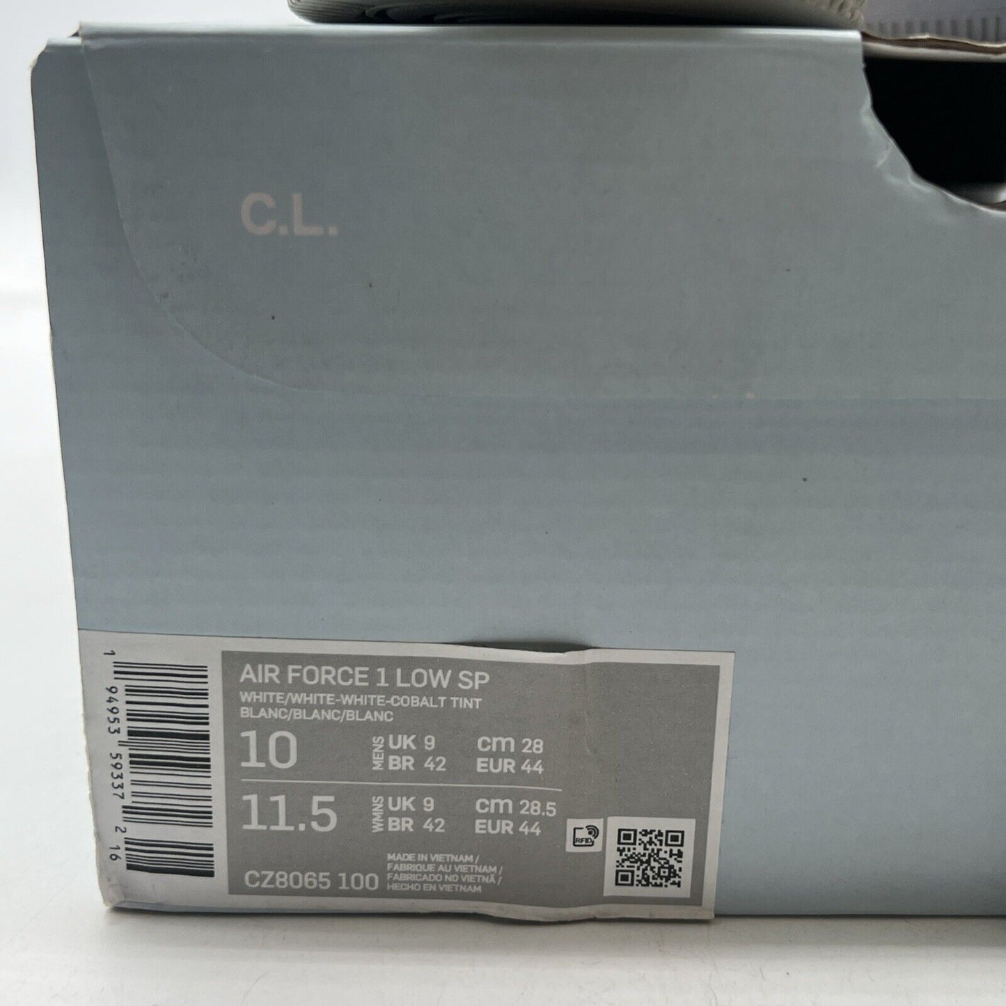 Size 10 - Nike Air Force 1 x NOCTA Low Certified Lover Boy (CZ8065-100)