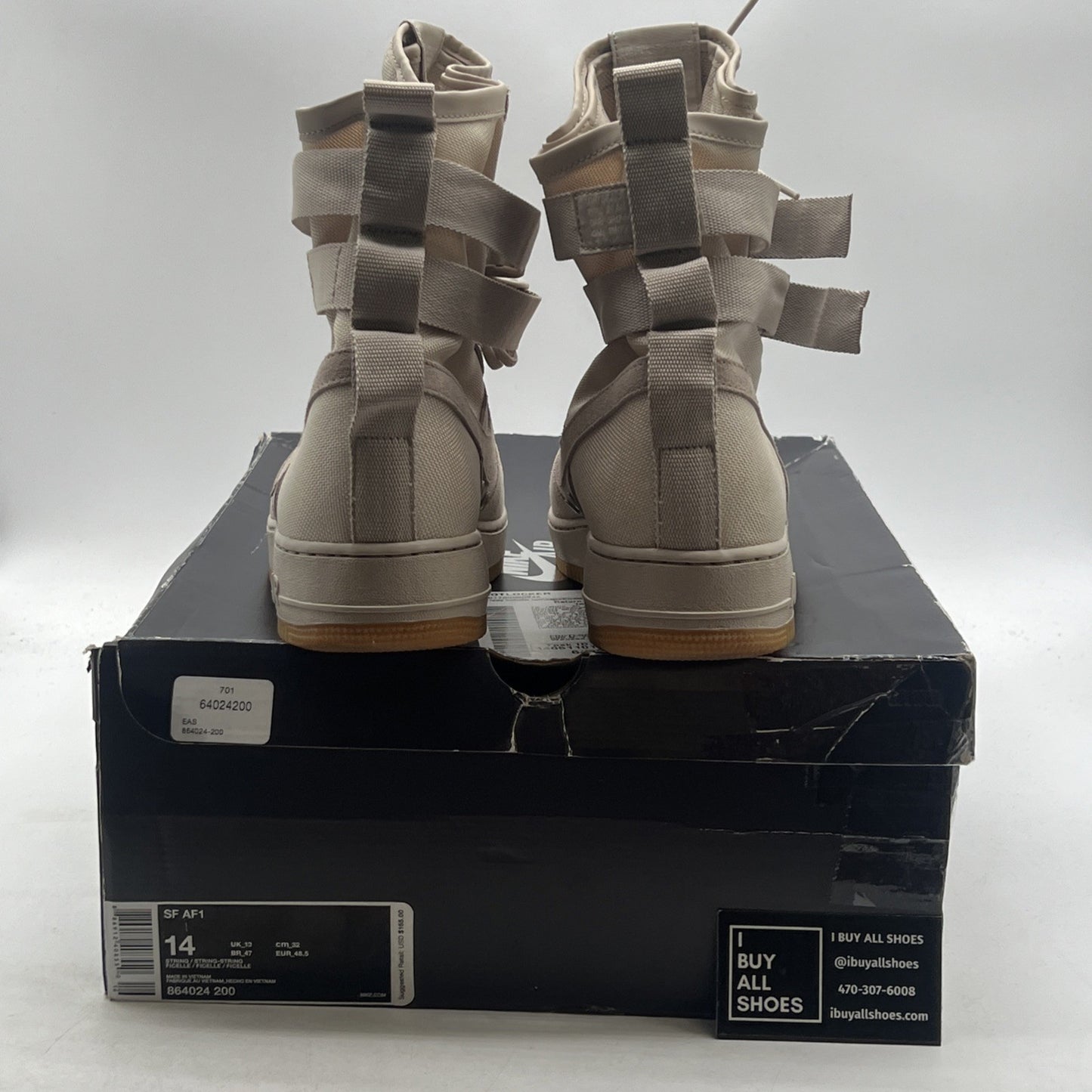 Size 14 - Nike SF Air Force 1 String (864024-200)