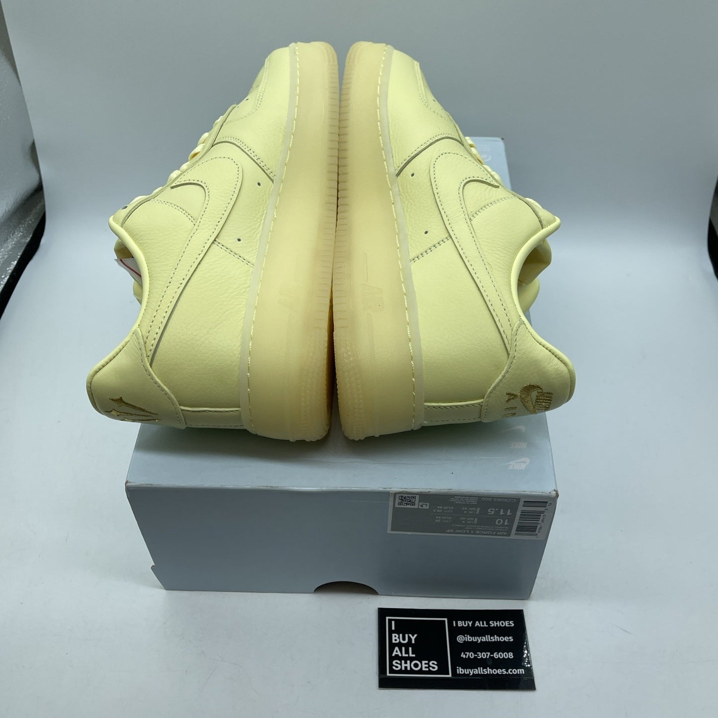 Size 10 - Nike NOCTA x Air Force 1 Low Certified Lover Boy - Citron Tint