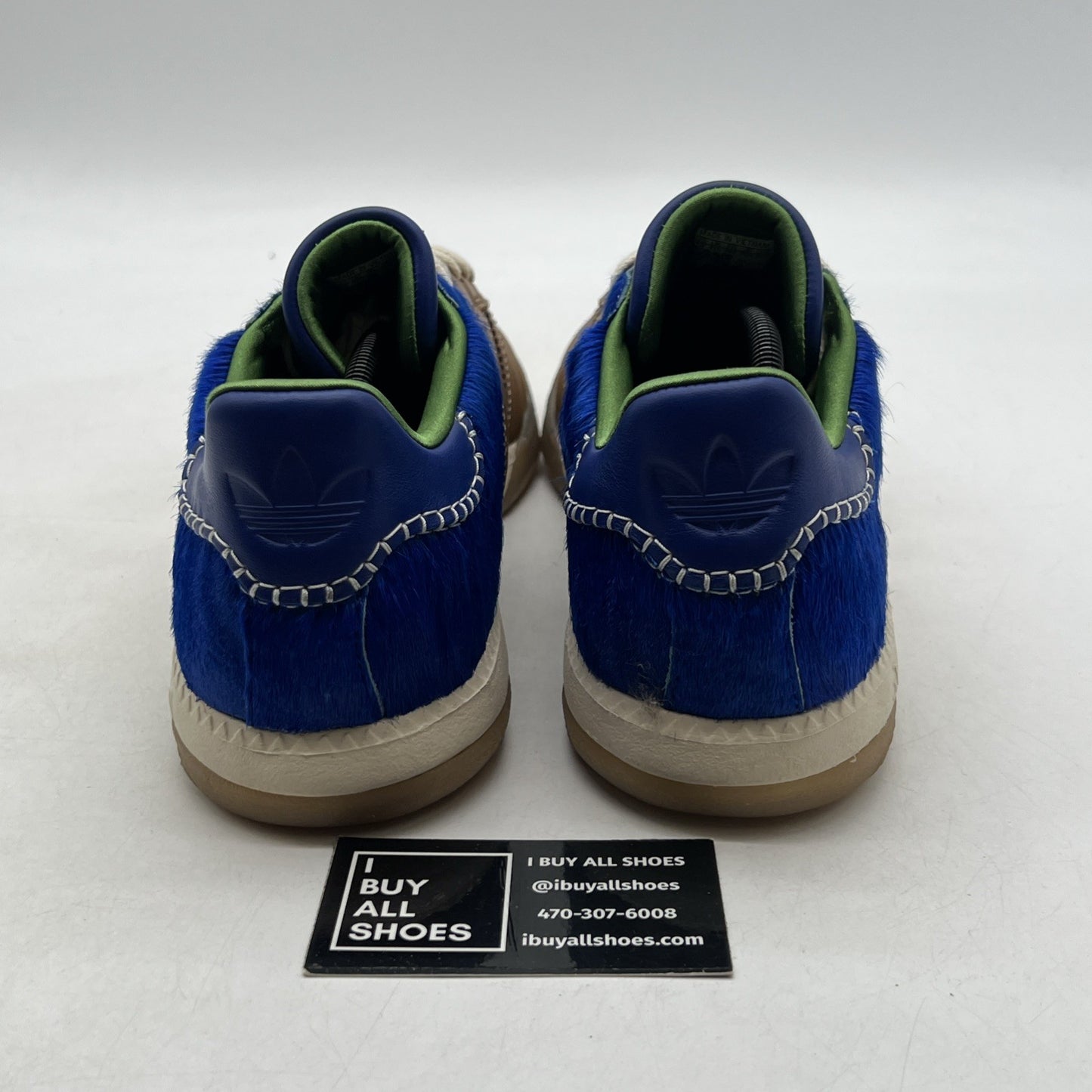 Size 12 - adidas Wales Bonner x Samba Millennium Nappa Pack - Brown Royal Blue