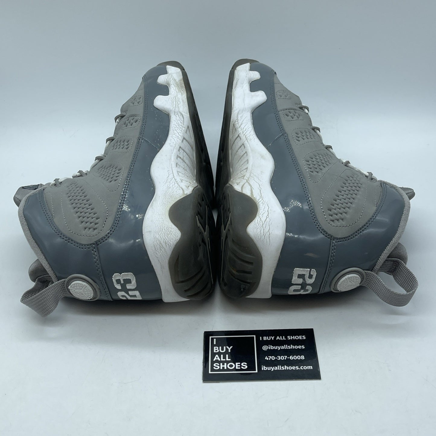 Size 9.5 - Air Jordan 9 Retro 2012 Cool Grey Suede Leather (302370-015)