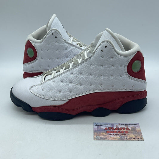 Size 10.5 - Jordan 13 Retro Chicago 2017 Red Suede Black White (414571-122)