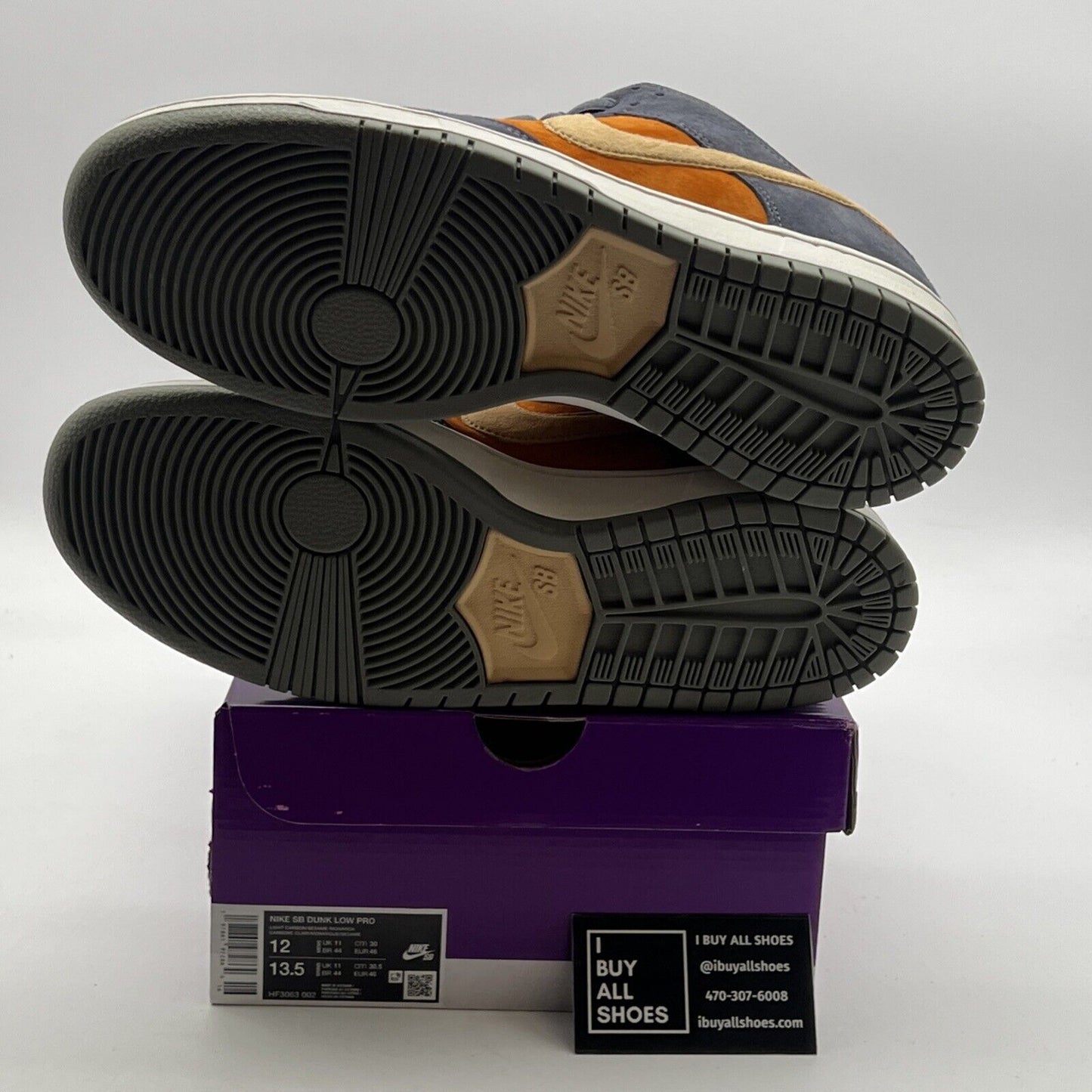 Size 12 - Nike Dunk SB Low Light Carbon Monarch (HF3063-002)