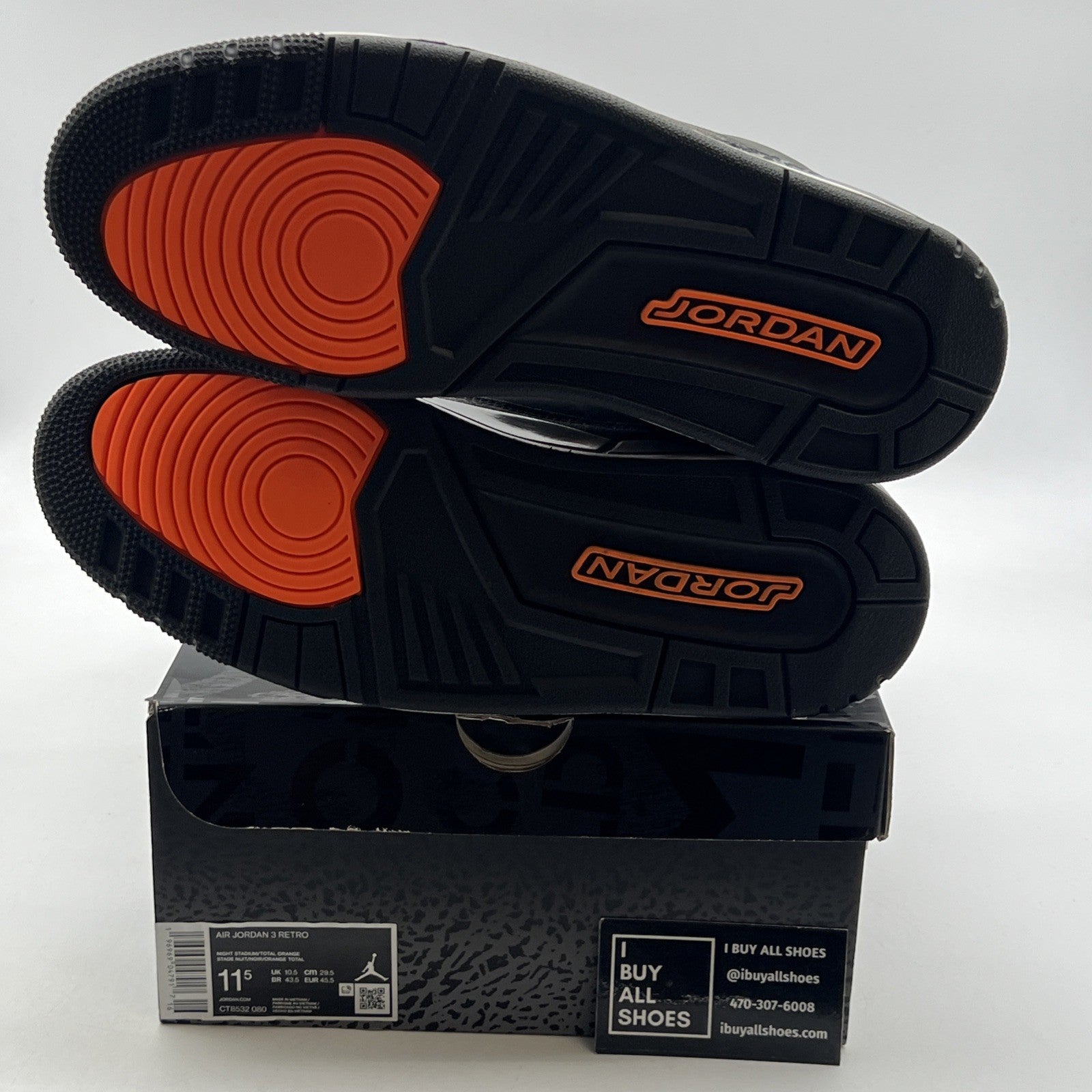 Size 11.5 - Air Jordan 3 Retro 2023 Mid Fear (CT8532-080)
