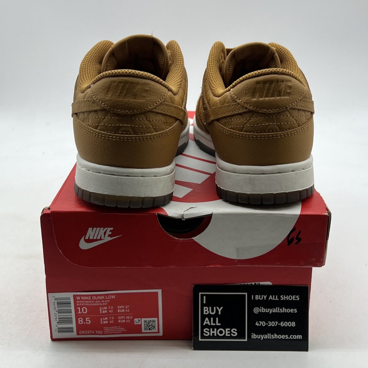 Size 10 - Nike Dunk Low Quilted Wheat W (DX3374-700)