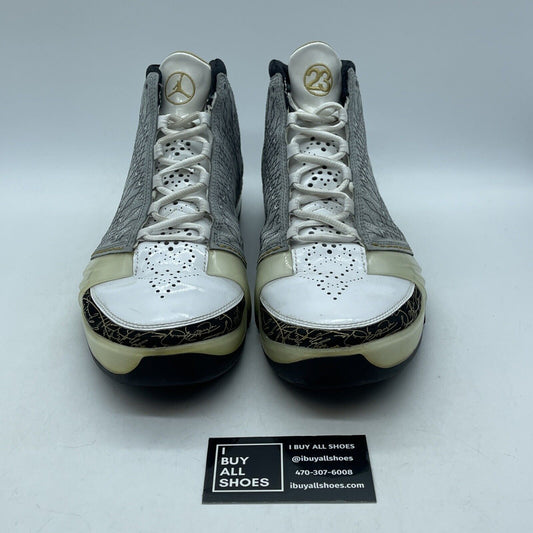 Size 12 - Air Jordan 23 OG White Stealth Grey White Black Suede (318376-102)
