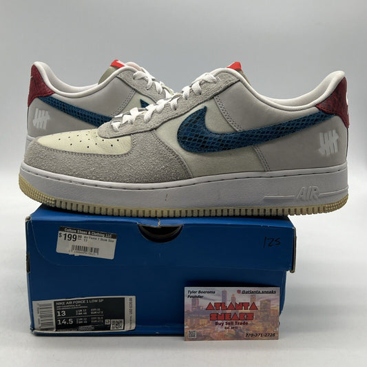 Size 13 - Nike Undefeated x Air Force 1 Low 5 On It Blue Suede (DM8561-001)