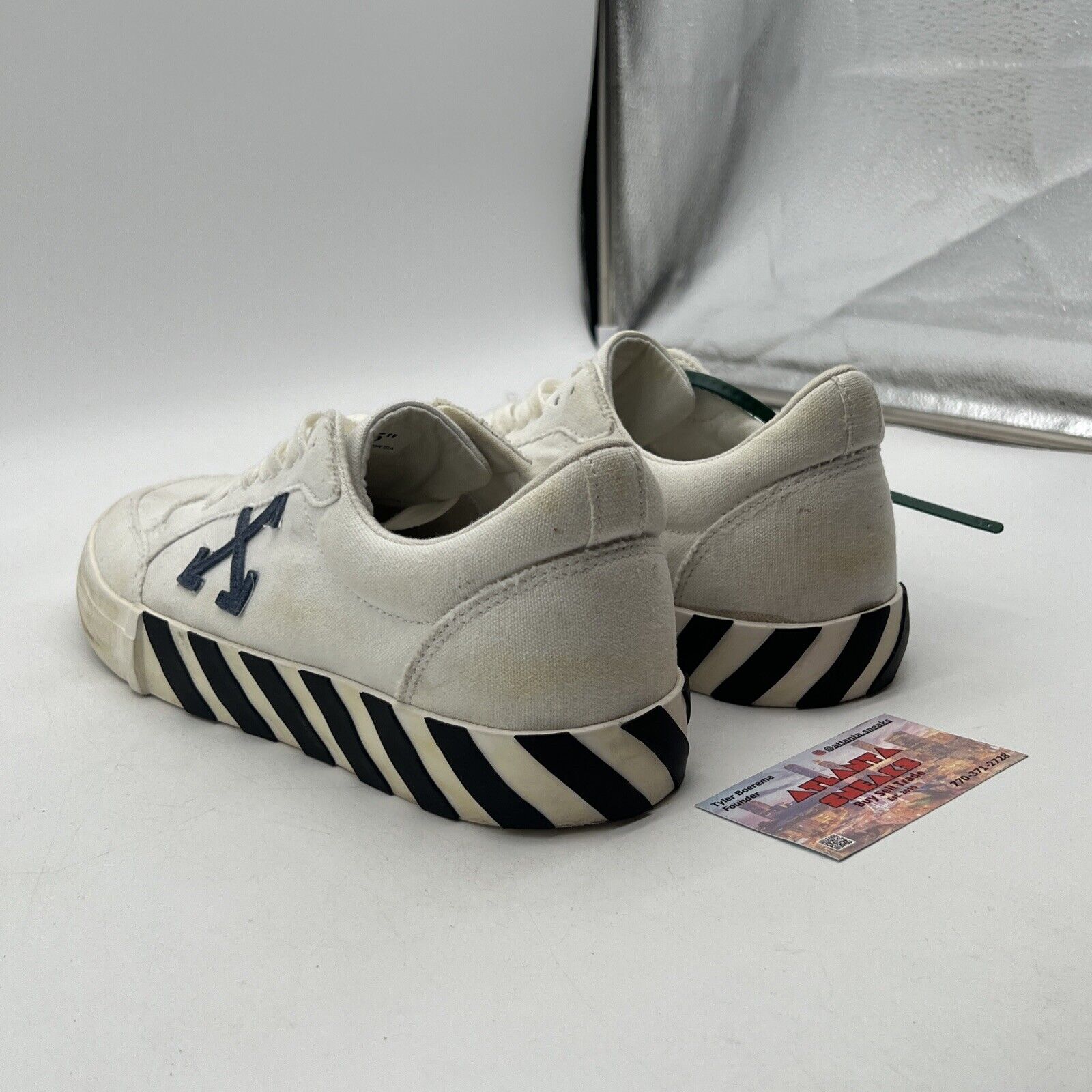 Size 11 - Off-White Vulc White Navy White Black Grey (OMlA085C99FAB001-0146)