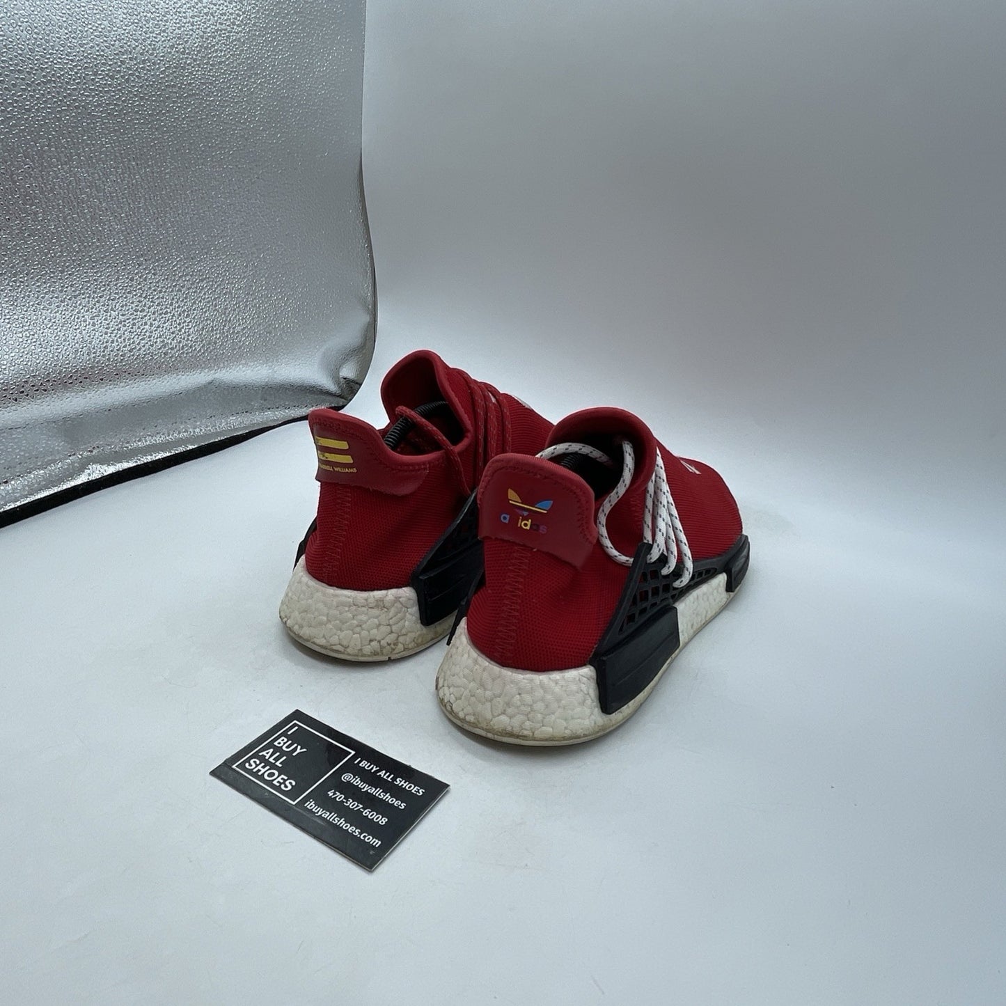 Size 10.5 - Adidas Pharrell x NMD Human Race Red (BB0616)