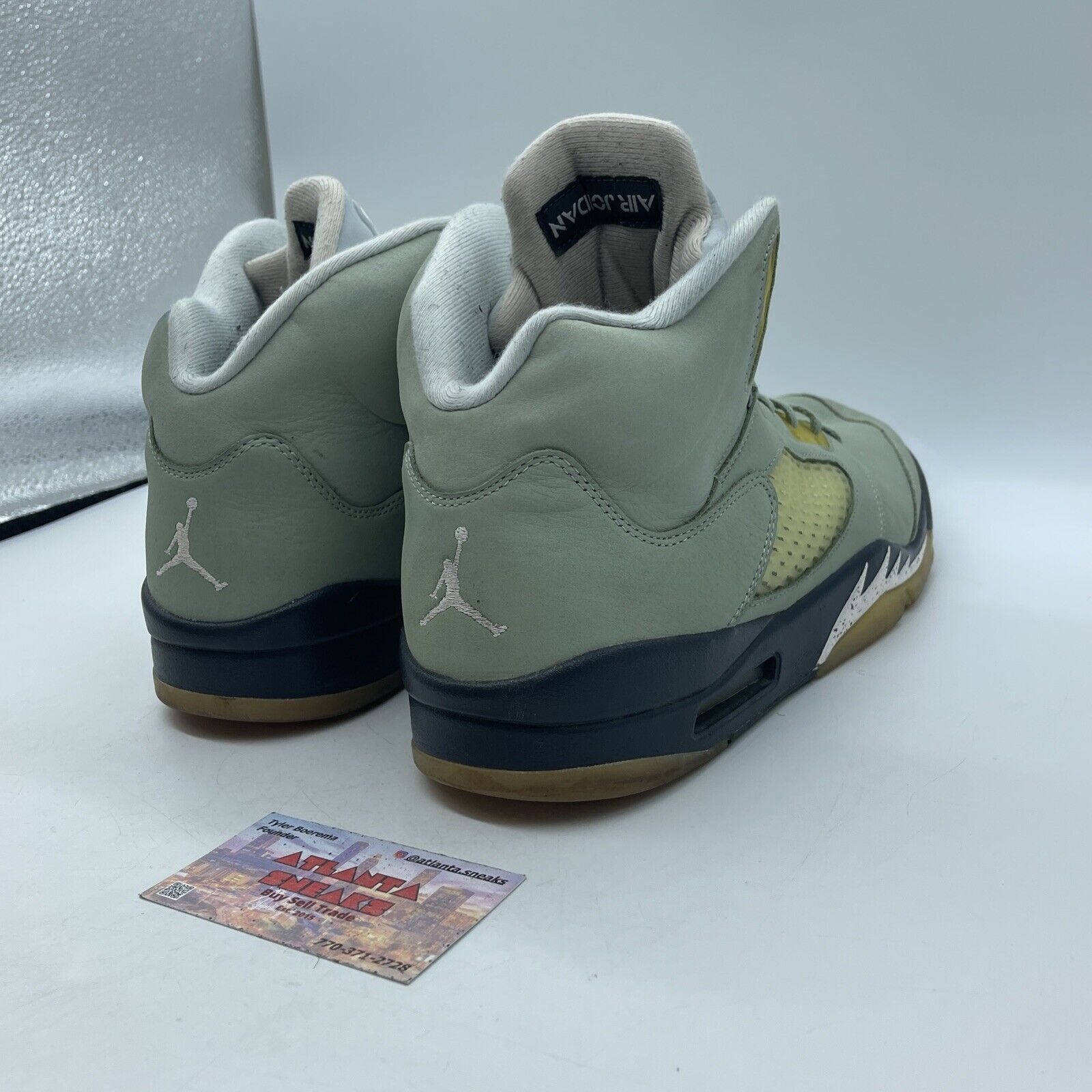 Size 12 - Jordan 5 JADE HORIZON Green Suede Black Silver Leather (DC7501-300)