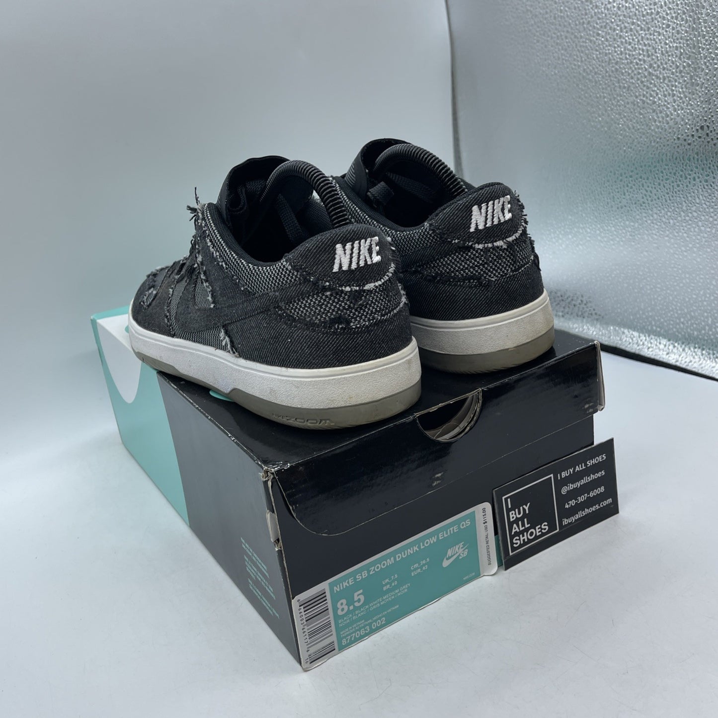 Size 8.5 - Medicom Toy x Nike SB Dunk Elite Low Black (877063-002)