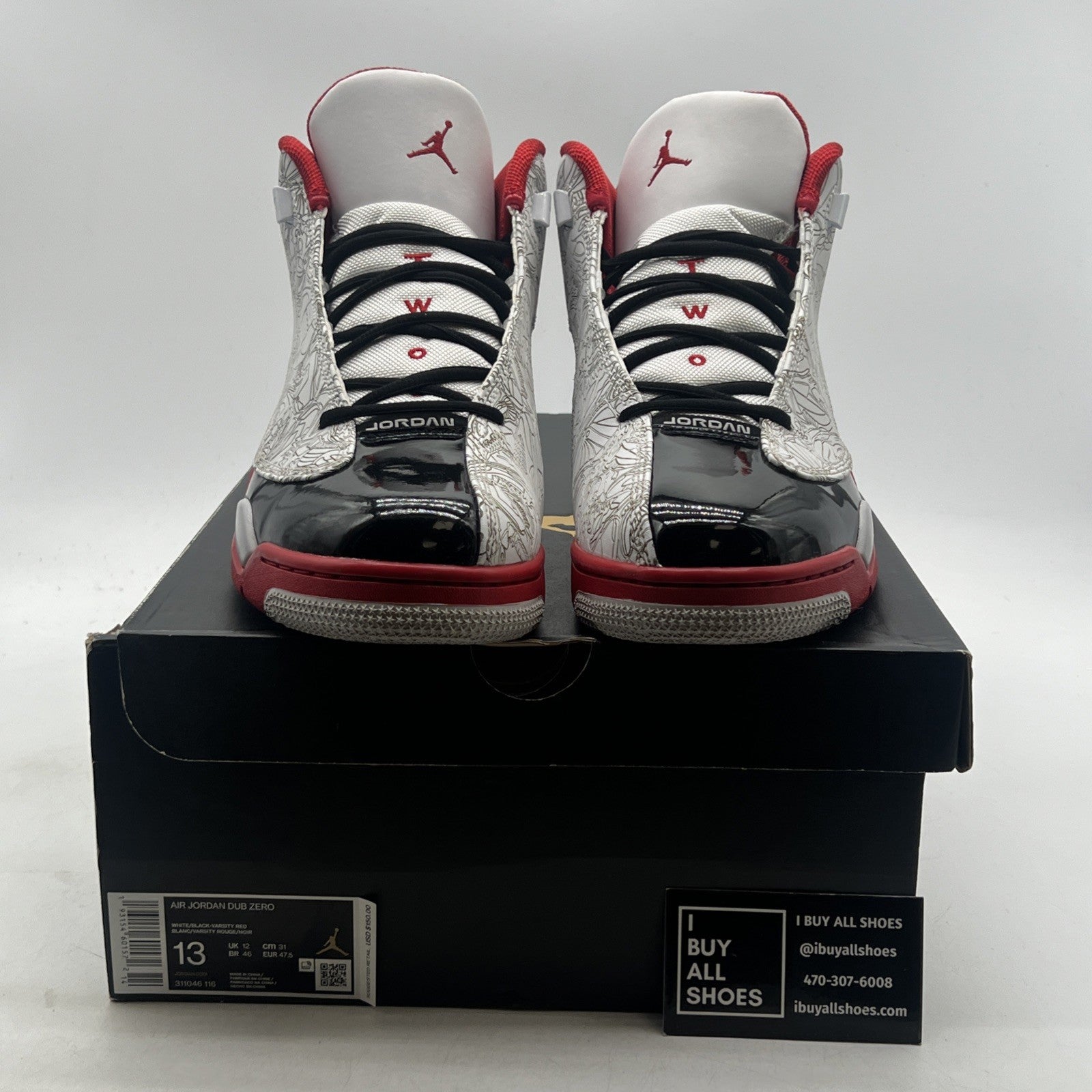 Size 13 - Jordan Dub Zero 2020 Varsity Red (311046-116)