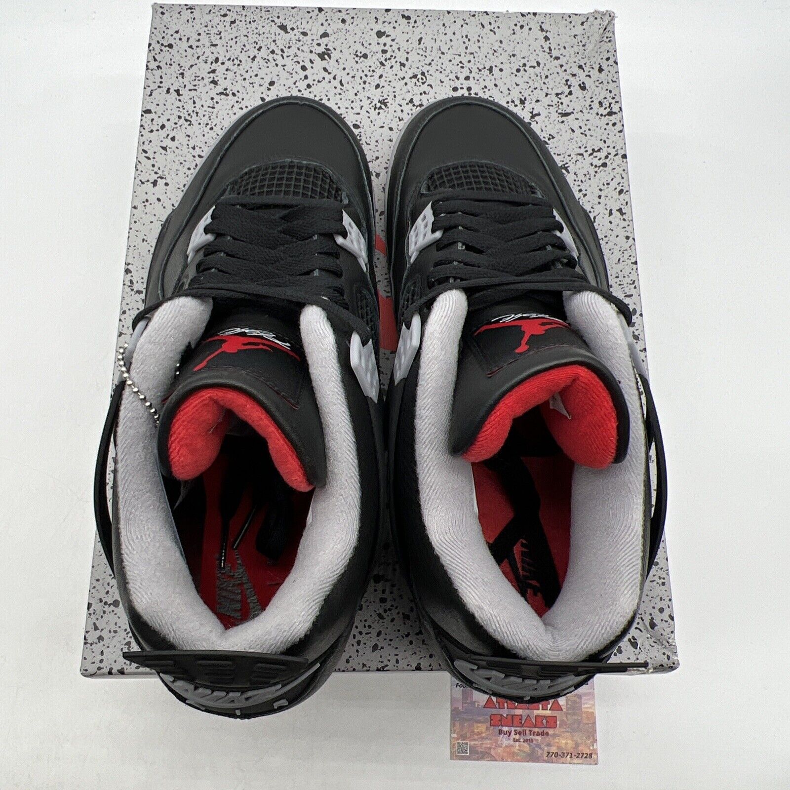 Size 11.5 - Air Jordan 4 Retro Bred Reimagined Red White Leather (FV5029-006)