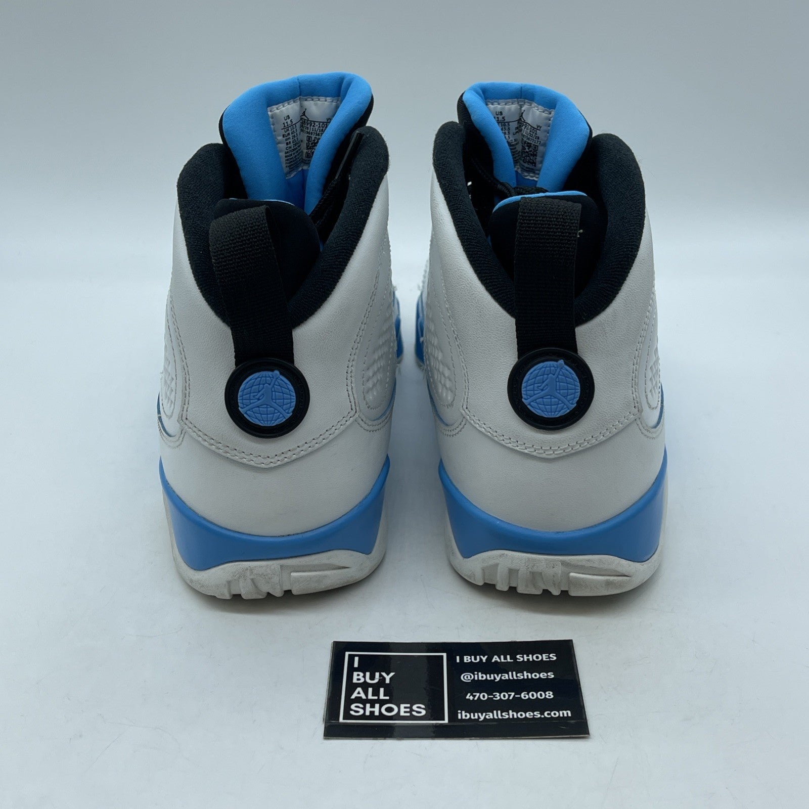 Size 11.5 - Air Jordan 9 Retro 2024 Powder Blue White Leather ( FQ8992-101)