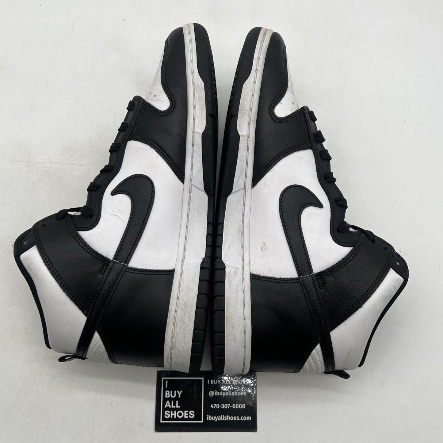 Size 10.5 - Nike Dunk High Black White (DD1399-105)