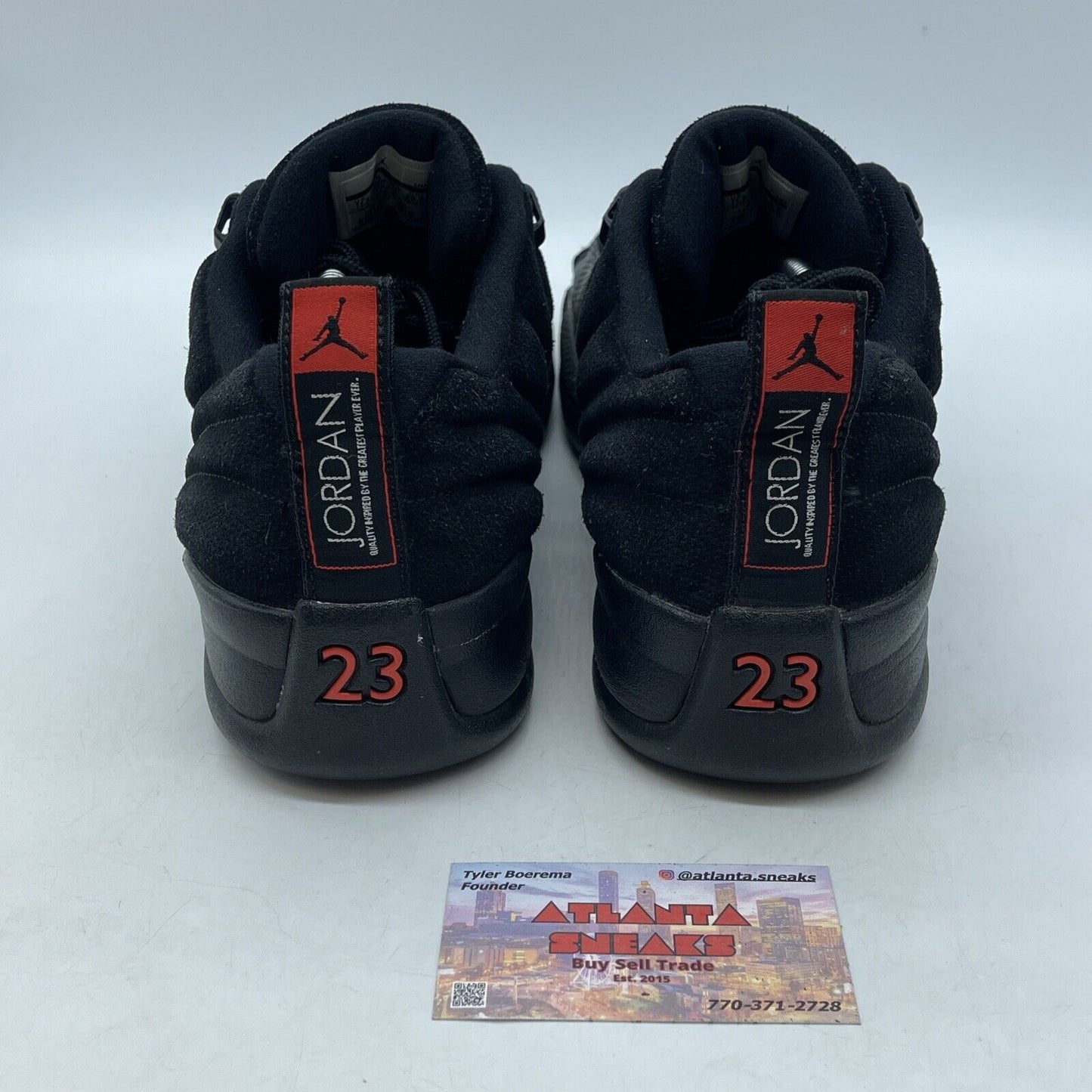 Size 11.5 - Air Jordan 12 Retro Low Max Orange Black Leather Suede (308317-003)