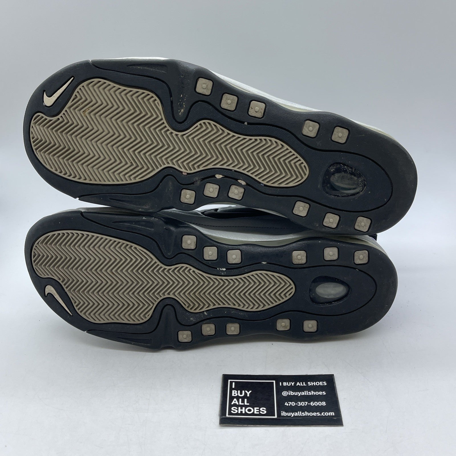 Size 12 - Nike Air Total Max Uptempo Metallic Silver Black (366724-001)