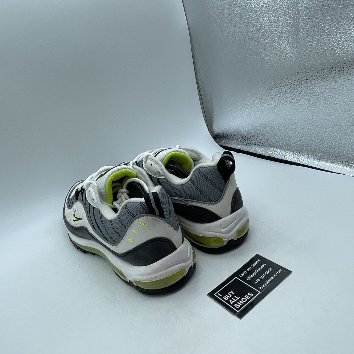 Size 13 - Nike Air Max 98 Cool Grey Volt (640744-002)