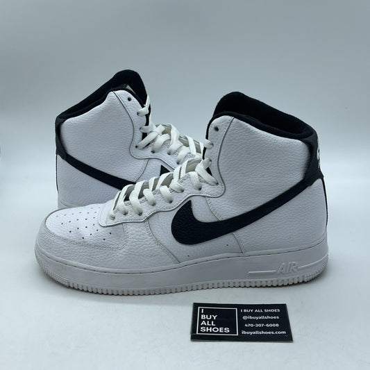 Size 12 - Nike Air Force 1 White Black Leather (CT2303-100)