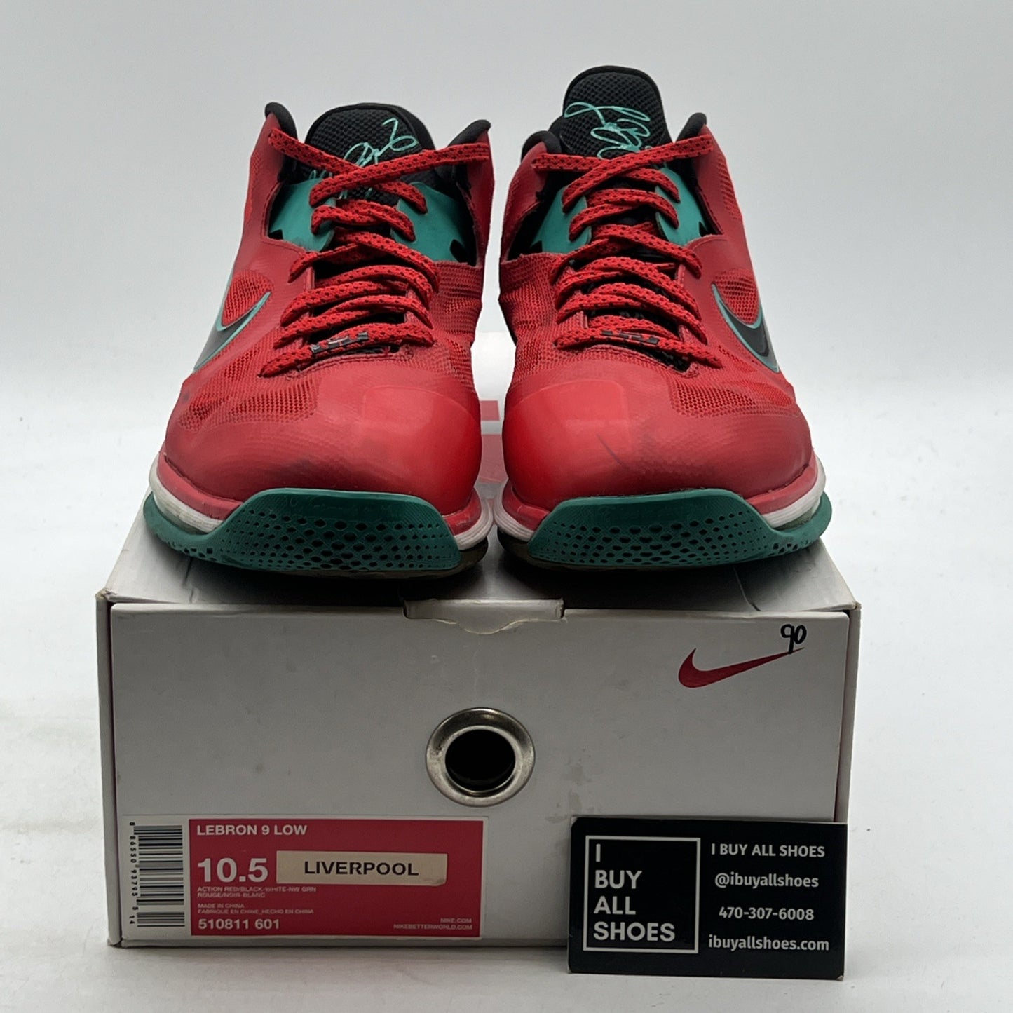 Size 10.5 - Nike LeBron 9 Low Liverpool (510811-601)