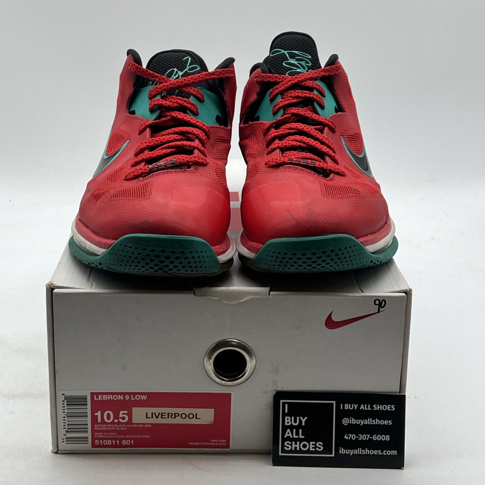 Size 10.5 - Nike LeBron 9 Low Liverpool (510811-601)