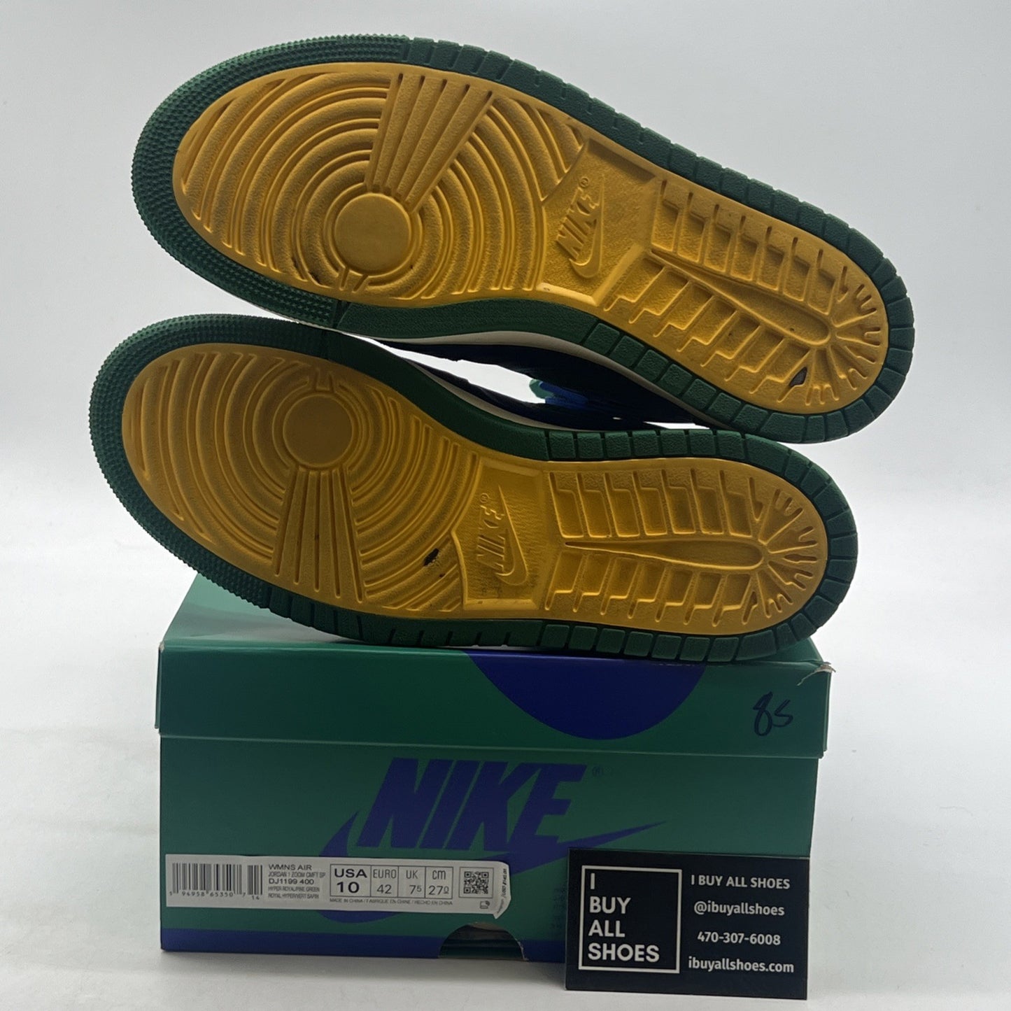 Size 10 - Aleali May x Air Jordan 1 Zoom Comfort High Califia W (DJ1199-400)