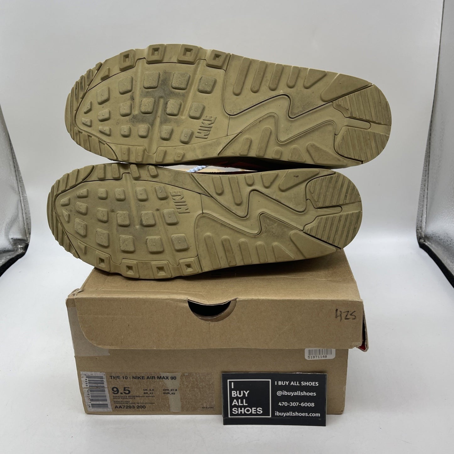 Size 9.5 - Nike Air Max 90 x OFF-WHITE Desert Ore 2019 (AA7293-200)
