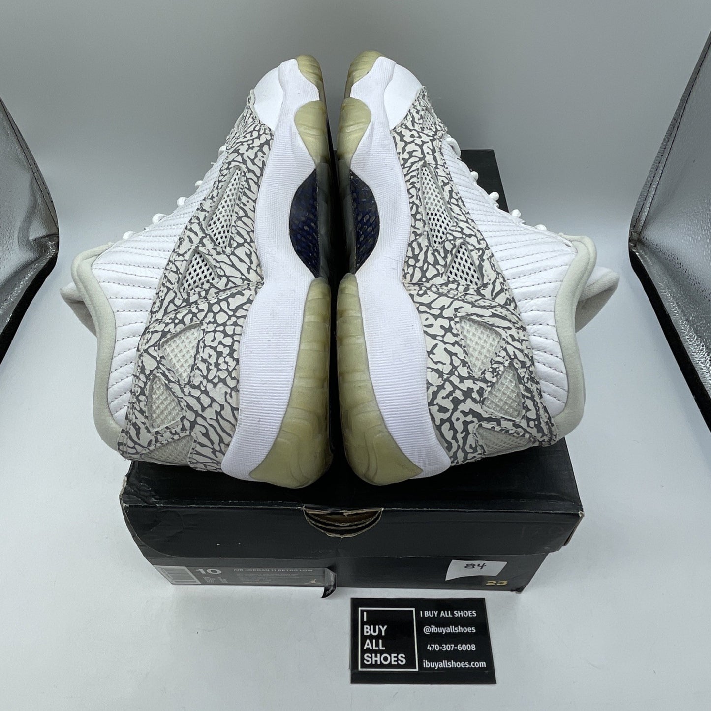 Size 10 - Air Jordan 11 Retro IE 2015 Low Cobalt Grey White Suede (306008-102)