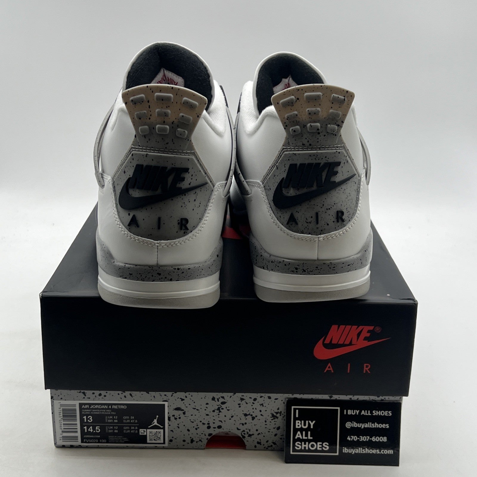Size 13 - Air Jordan 4 Retro OG 2025 White Cement (FV5029-100)