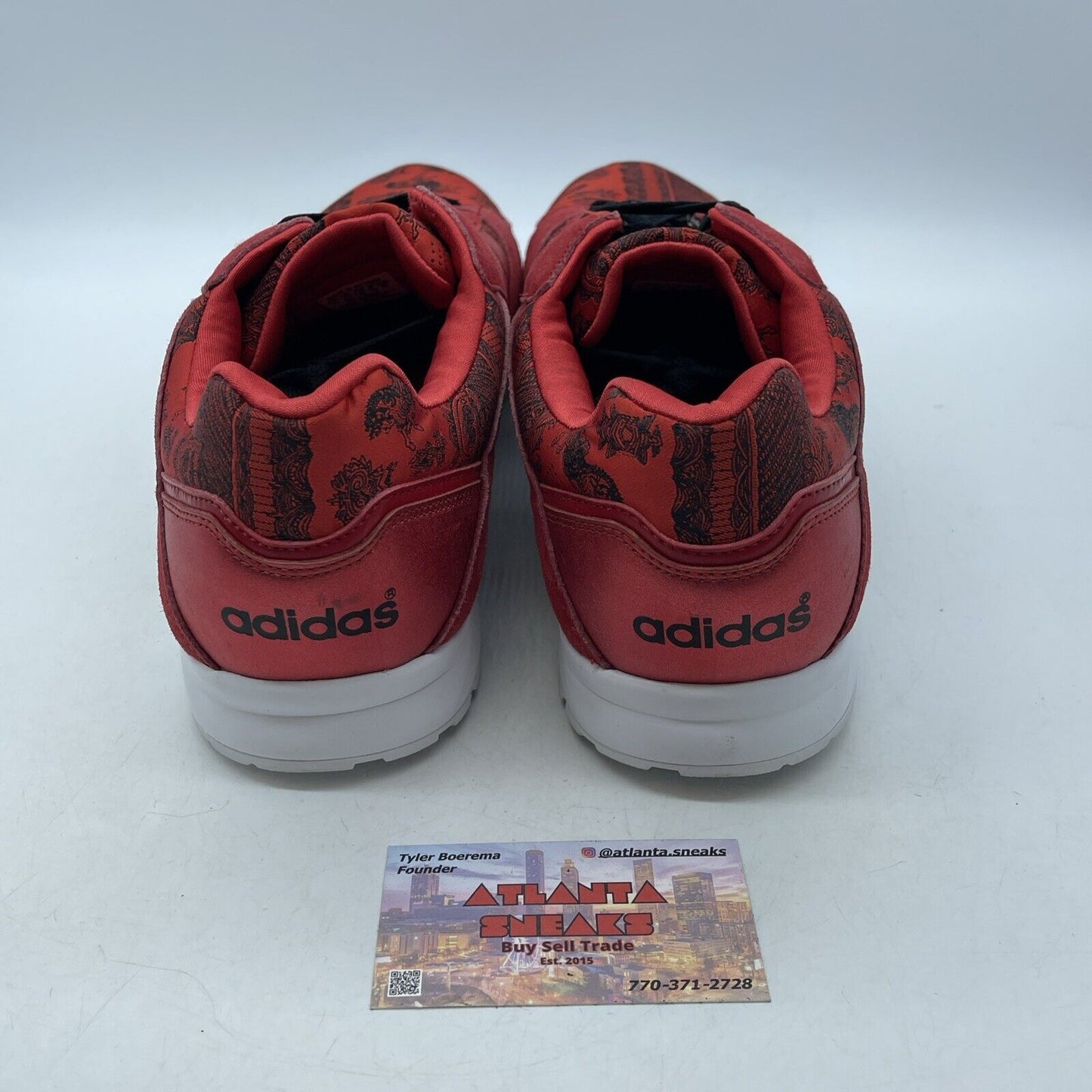Size 13 - adidas Tech Super Year Of The Horse Red Black Suede Leather (D65457)