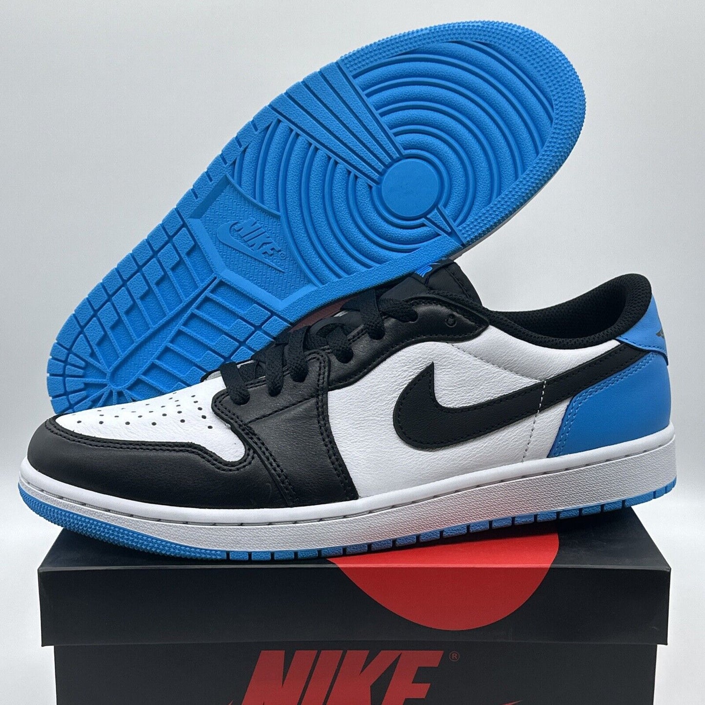 Air Jordan 1 Retro Low OG UNC Dark Powder Blue CZ0790-104 Men's Size 10.5 