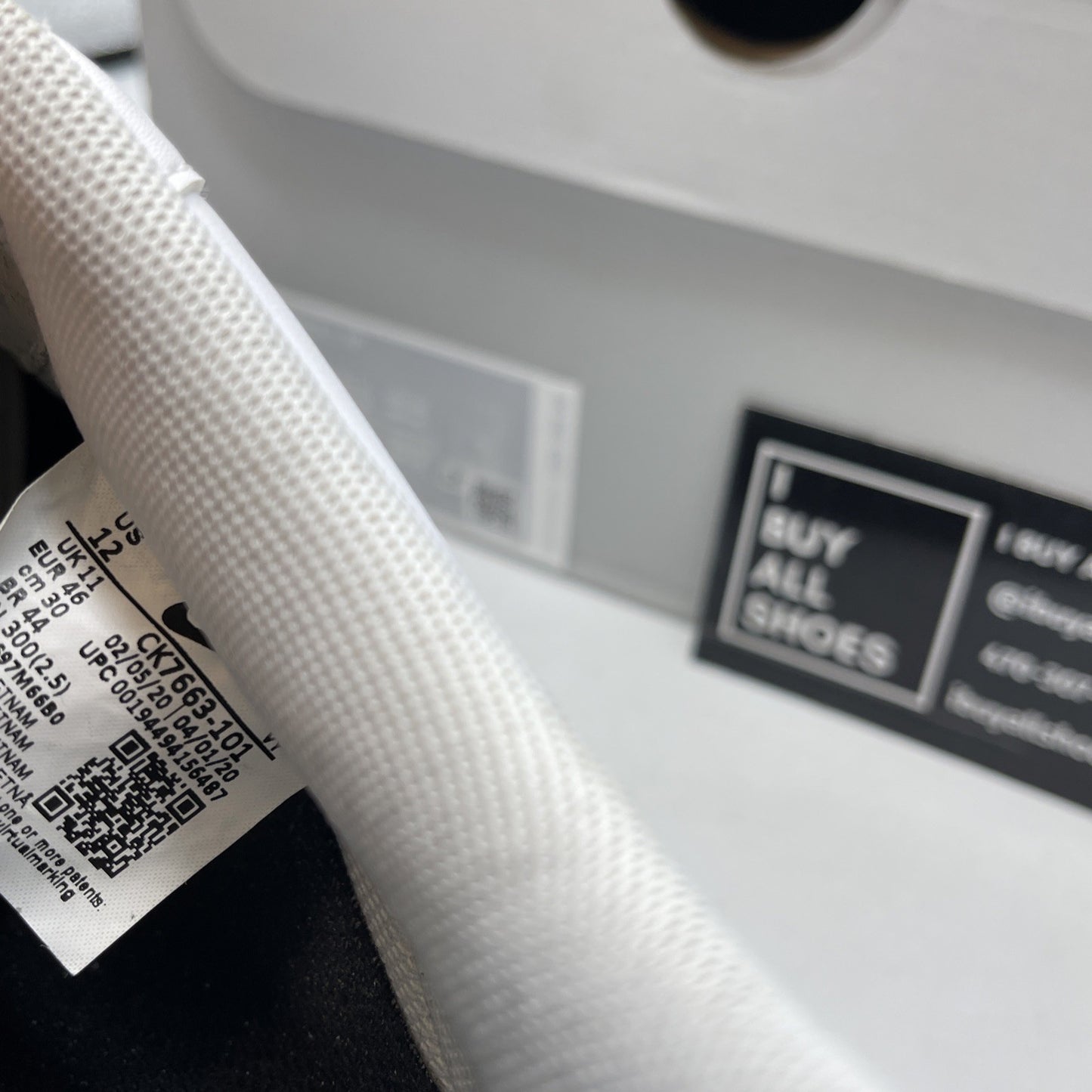 Size 12 - Nike Air Force 1 Low White Black Sole Leather (CK7663-101)